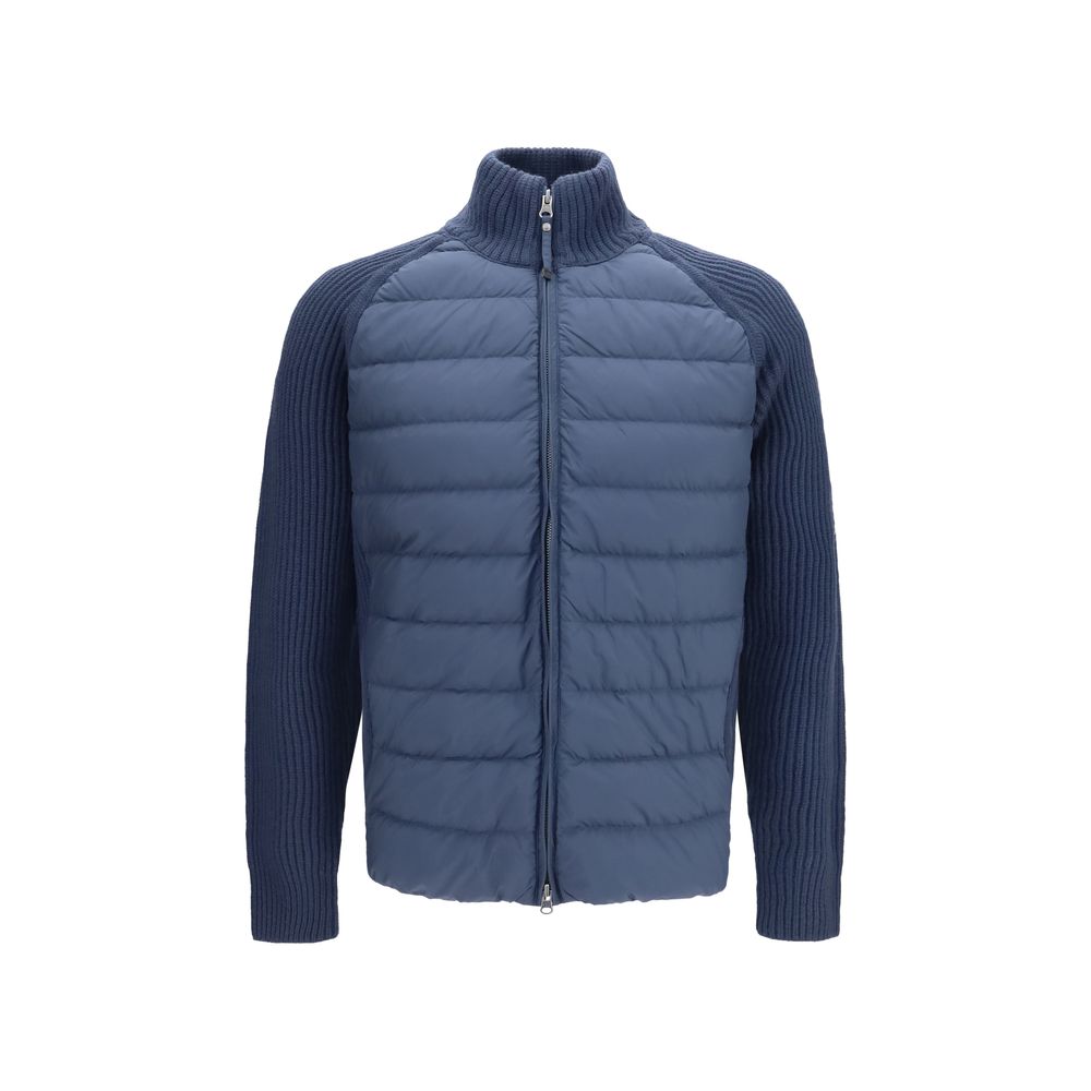 Parajumpers Olmo Hybrid Cardigan - Luxury Blue Down Jacket
