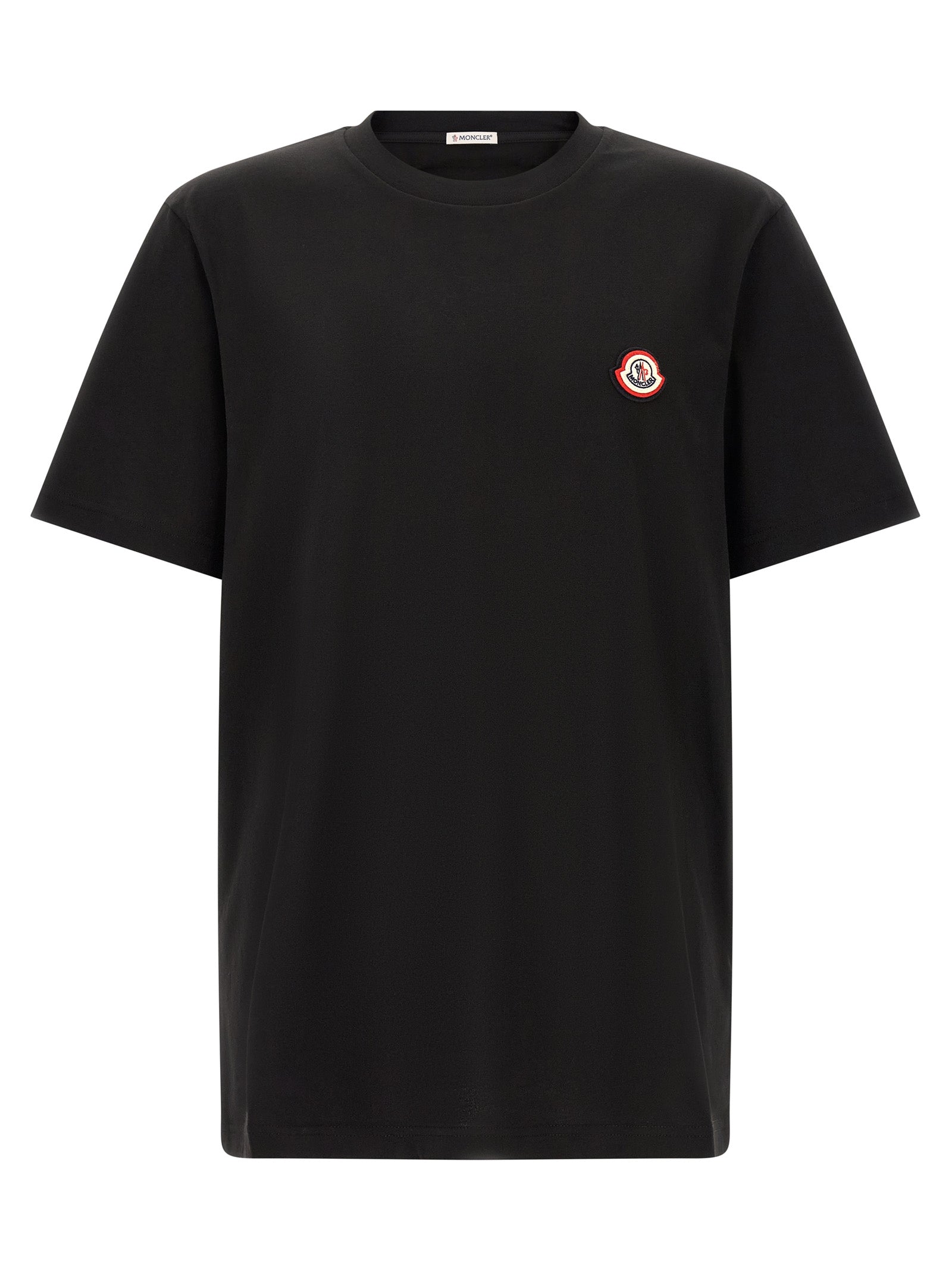 Moncler Black Cotton T-Shirt - Timeless Luxury for Every Wardrobe