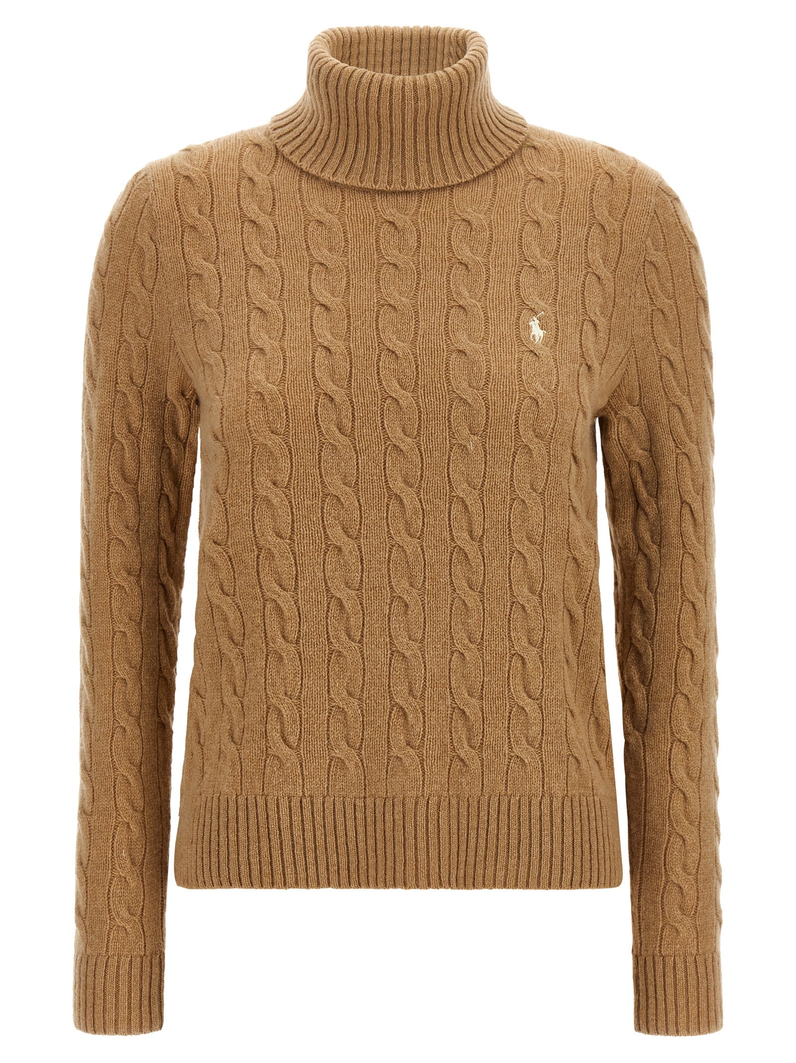 Indulge in the timeless elegance of the Polo Ralph Lauren Beige Wool Cardigan, a masterpiece of fine wool and cashmere, embodying luxury and sophistication for discerning tastes.