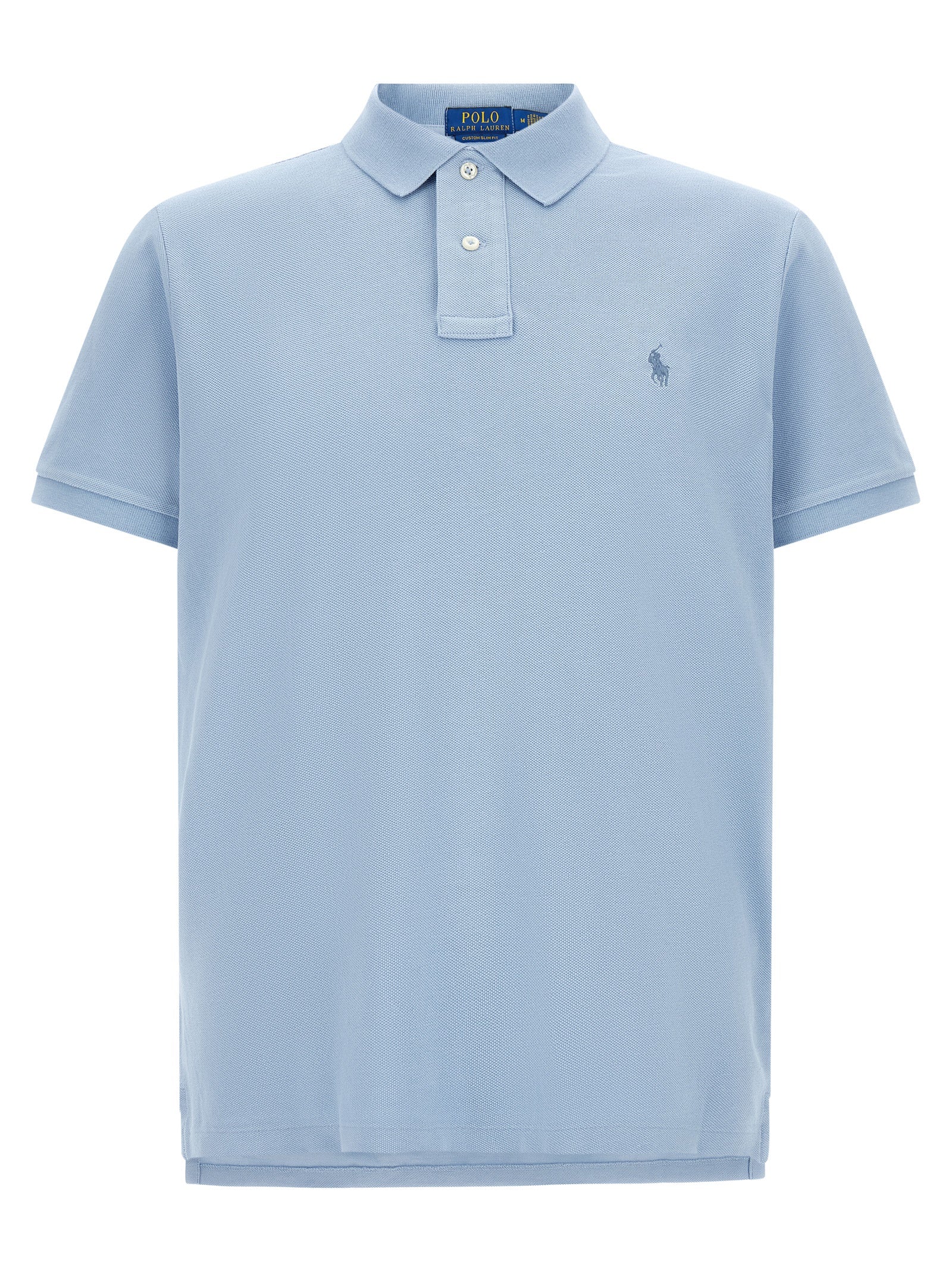 Elevate your wardrobe with the Polo Ralph Lauren Blue Cotton Polo Shirt, a timeless blend of luxury and comfort crafted from pure cotton piqué, perfect for any sophisticated occasion.