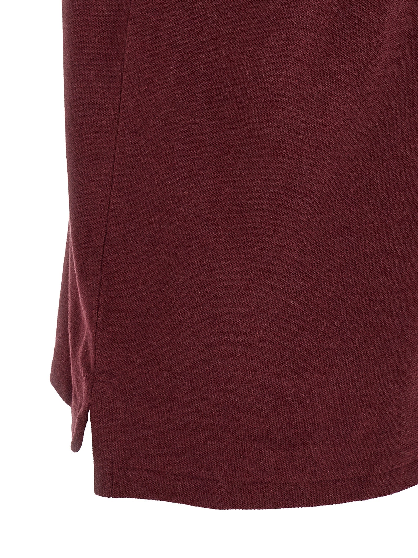 Indulge in the timeless elegance of the Polo Ralph Lauren Bordeaux Cotton Polo Shirt, crafted from luxurious cotton piqué, embodying refined sophistication and effortless style.