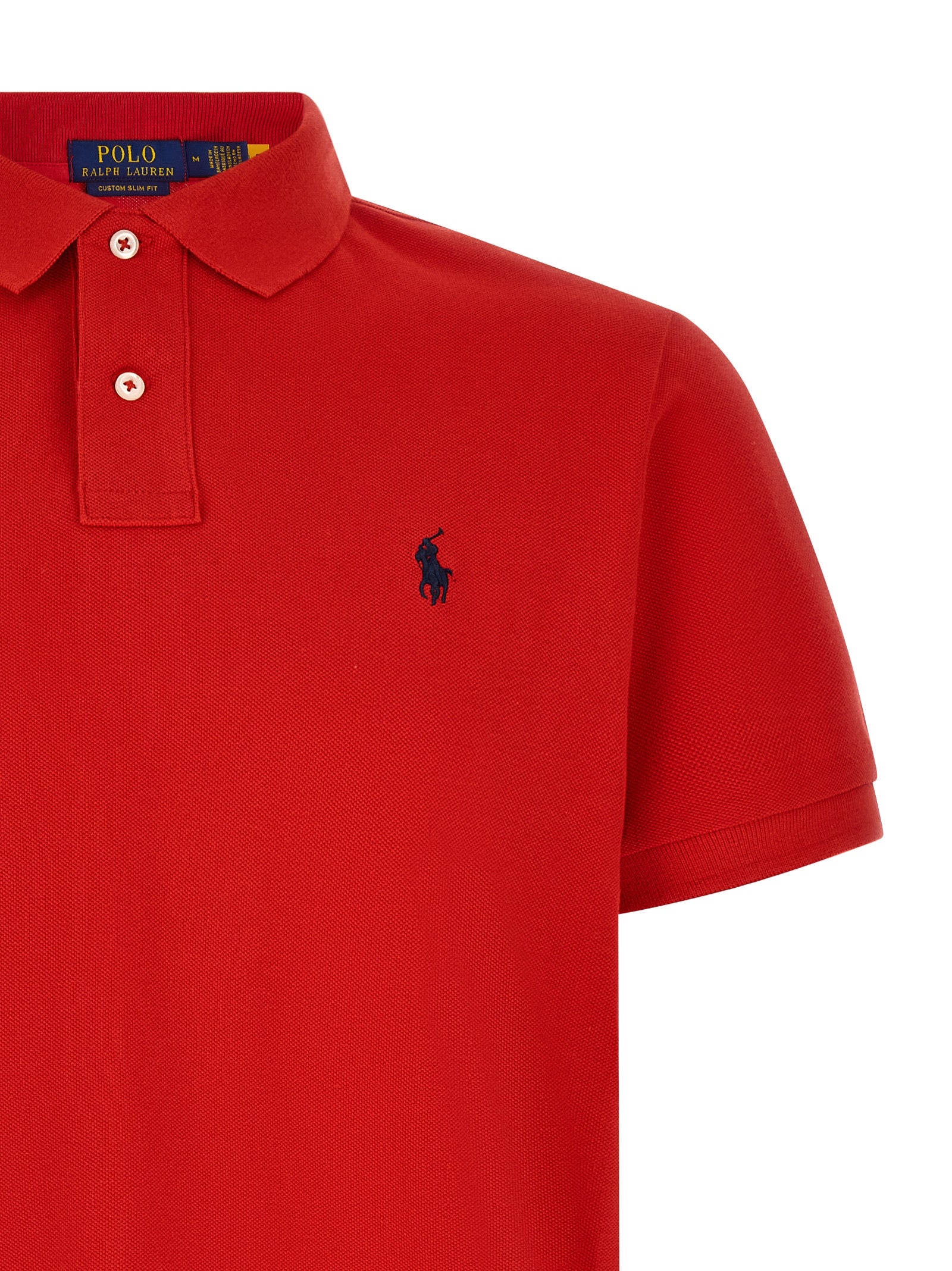 Indulge in the essence of sophistication with the Polo Ralph Lauren Multicolor Cotton Polo Shirt, a timeless staple crafted from luxurious cotton piqué, embodying elegance and effortless style.
