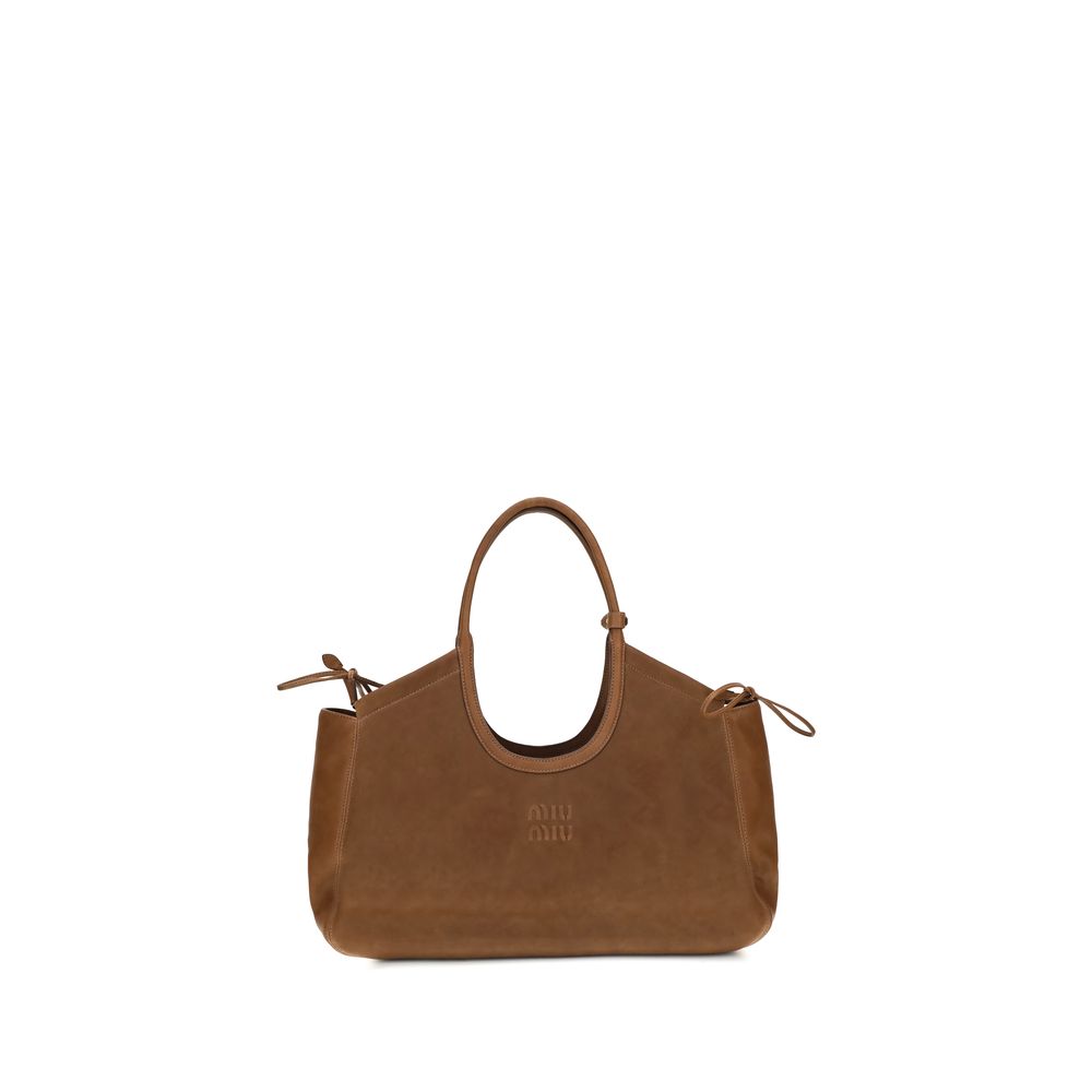 Miu Miu Brown Lamb Ovis Aries Shoulder Bag - Timeless Luxury