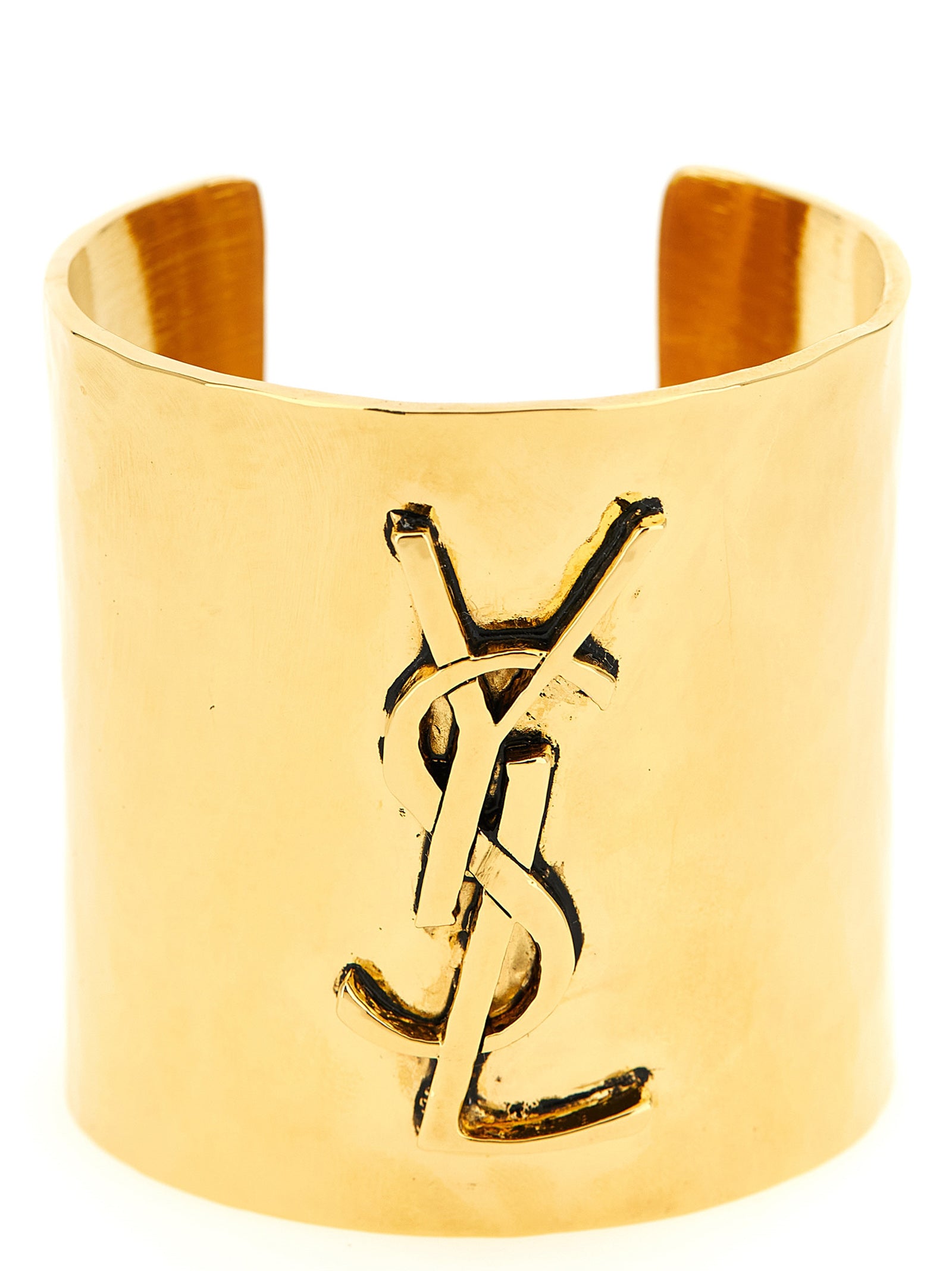 Saint Laurent Gold Brass Bracelet - Timeless Luxury Accessory