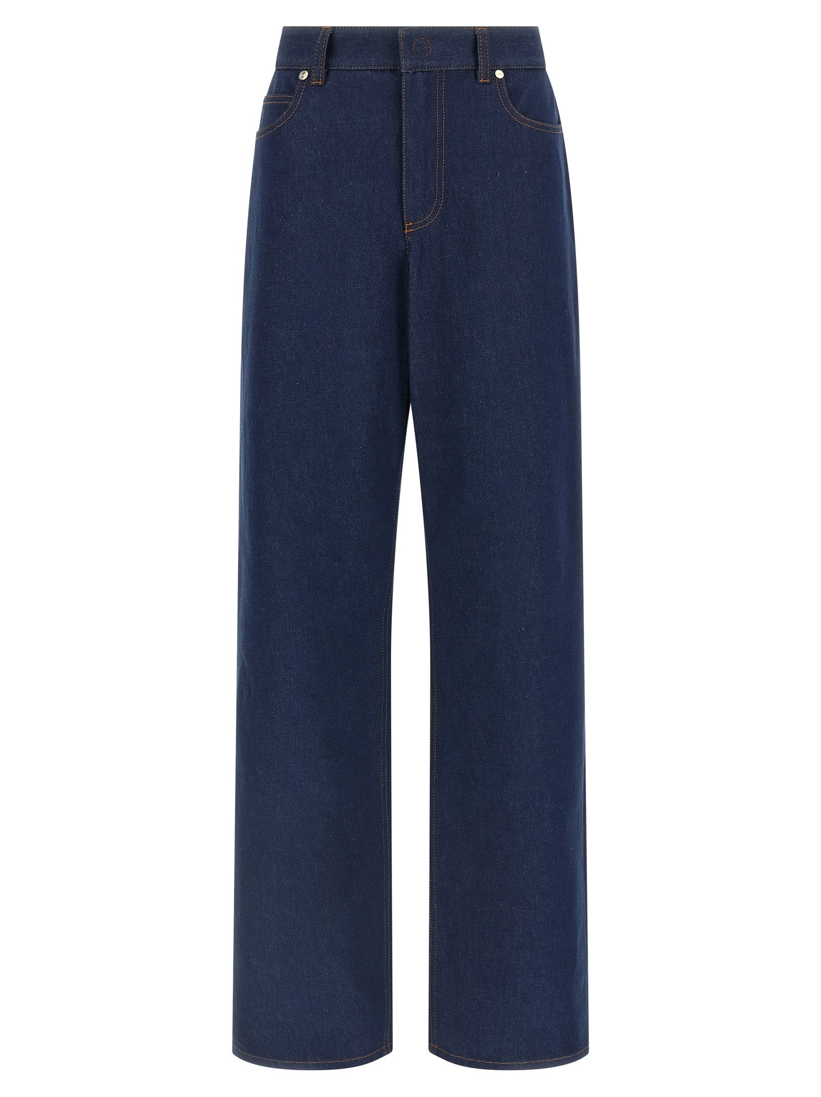 Fendi Blue Cotton Denim Jeans - Elevate Your Everyday Luxury