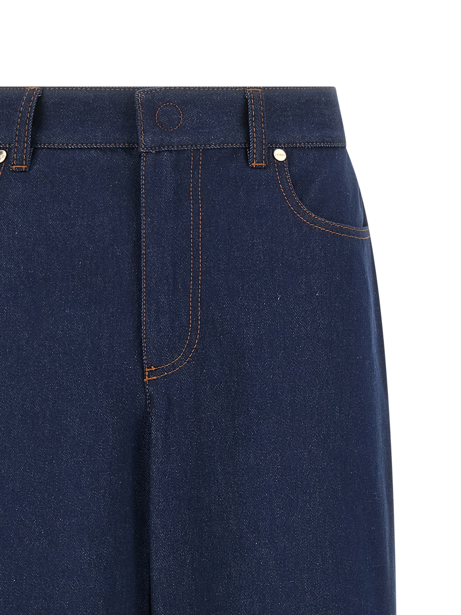Fendi Blue Cotton Denim Jeans - Elevate Your Everyday Luxury