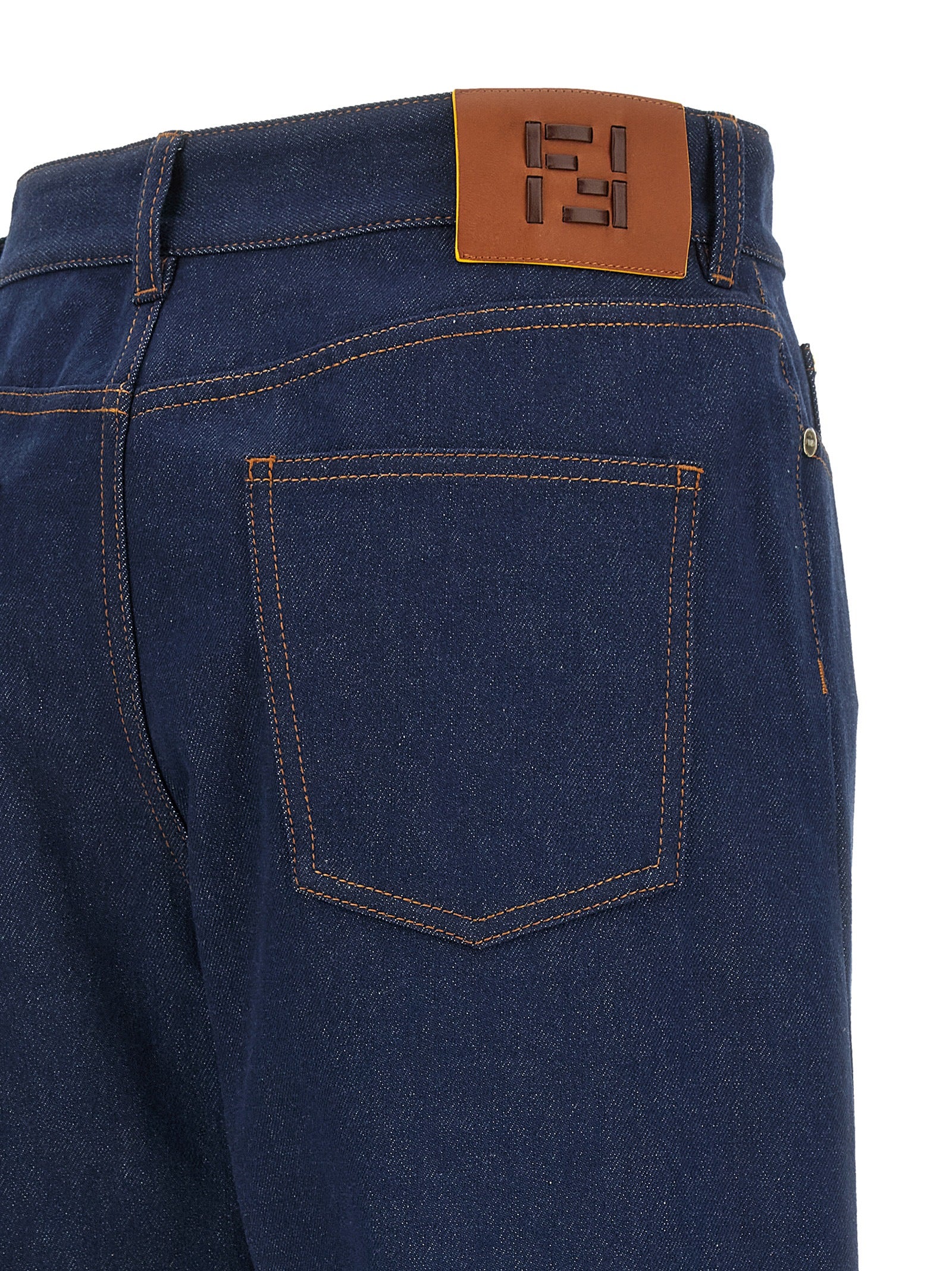 Fendi Blue Cotton Denim Jeans - Elevate Everyday Luxury