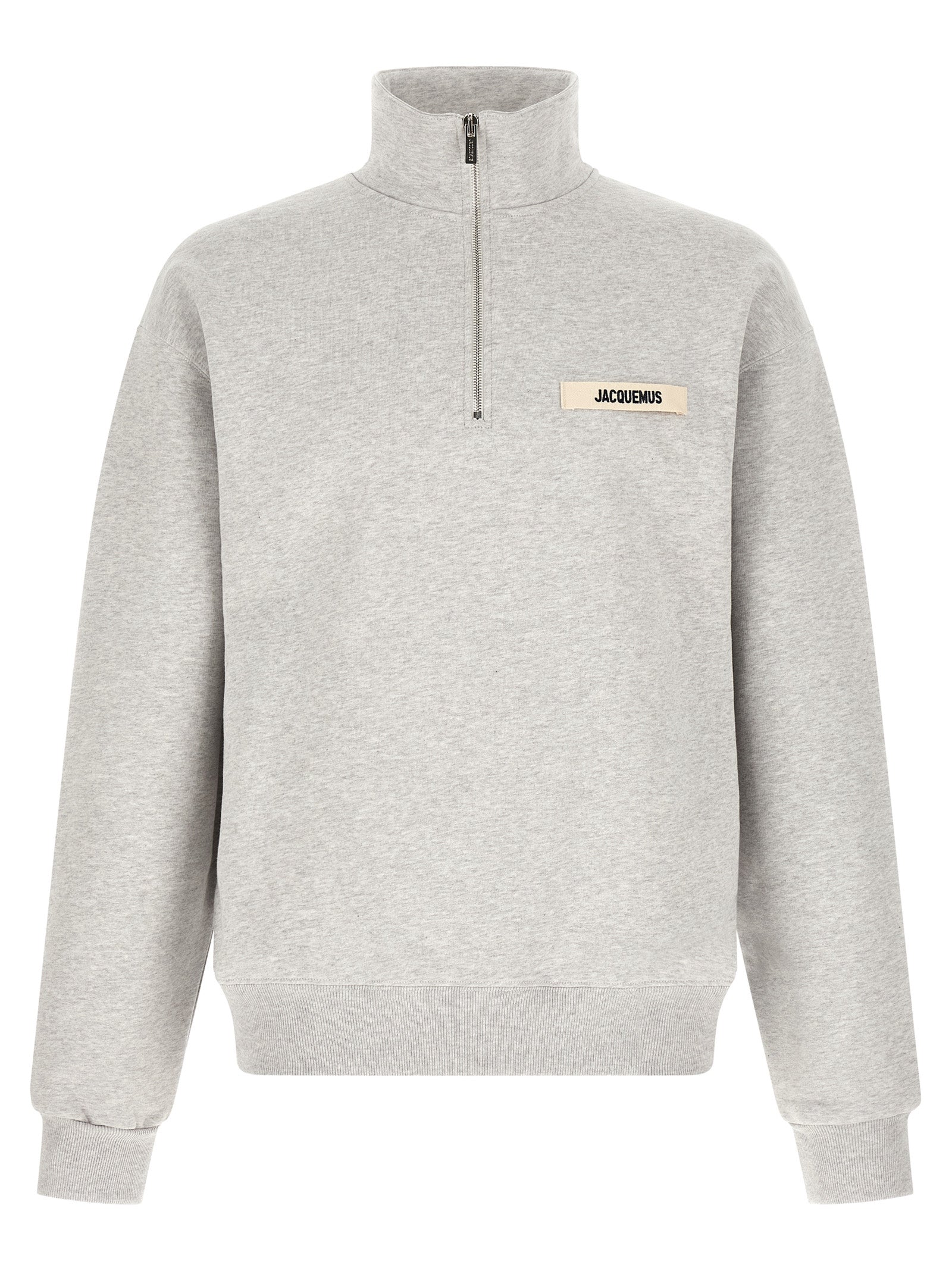 Jacquemus Gray Cotton Sweatshirt - Elevated Luxe Essential