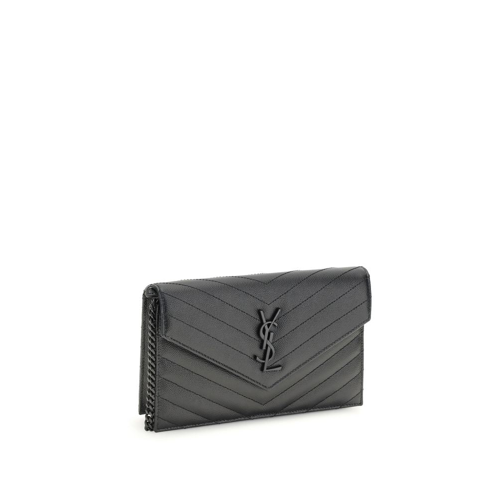 Indulge in the elegance of the Saint Laurent Black Calf Leather Bos Taurus Wallet, a masterpiece of craftsmanship and sophistication, perfect for the discerning connoisseur.