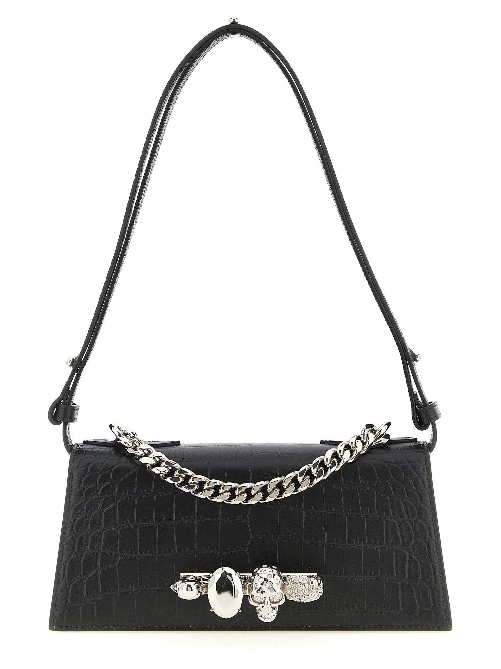 Alexander McQueen Black Calfskin Shoulder Bag