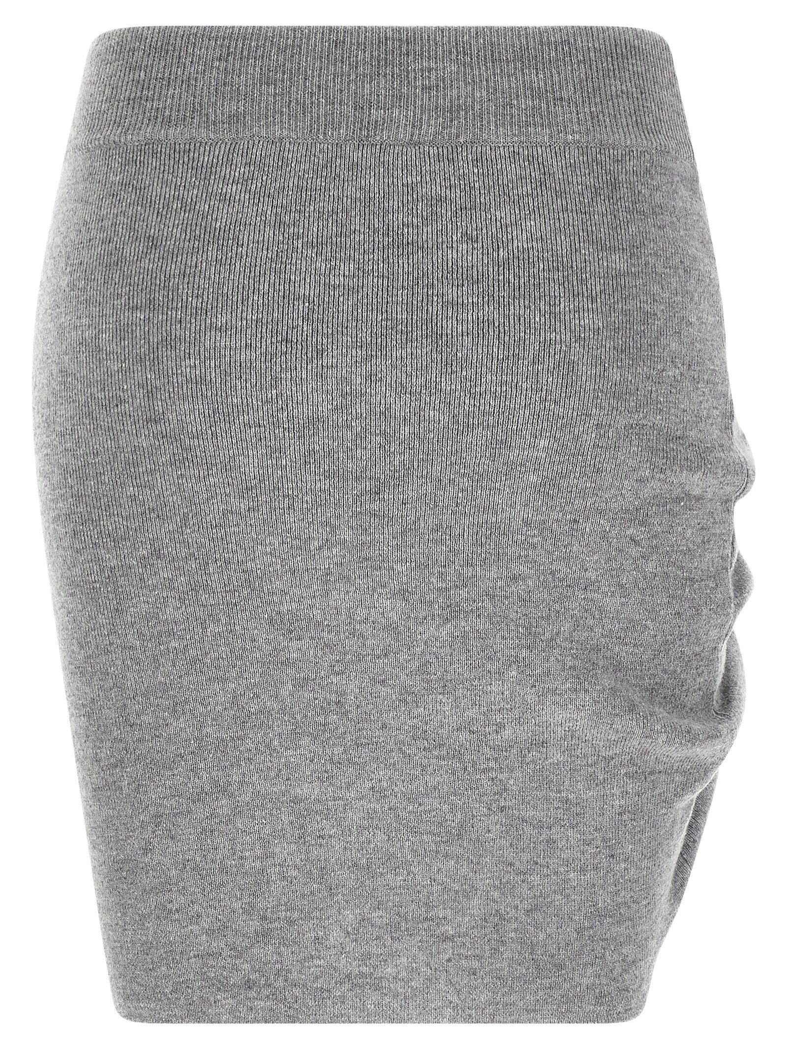 Discover the Giuseppe Di Morabito Gray Virgin Wool Long Skirt, a masterpiece of Italian craftsmanship that exudes elegance and sophistication for the discerning individual.