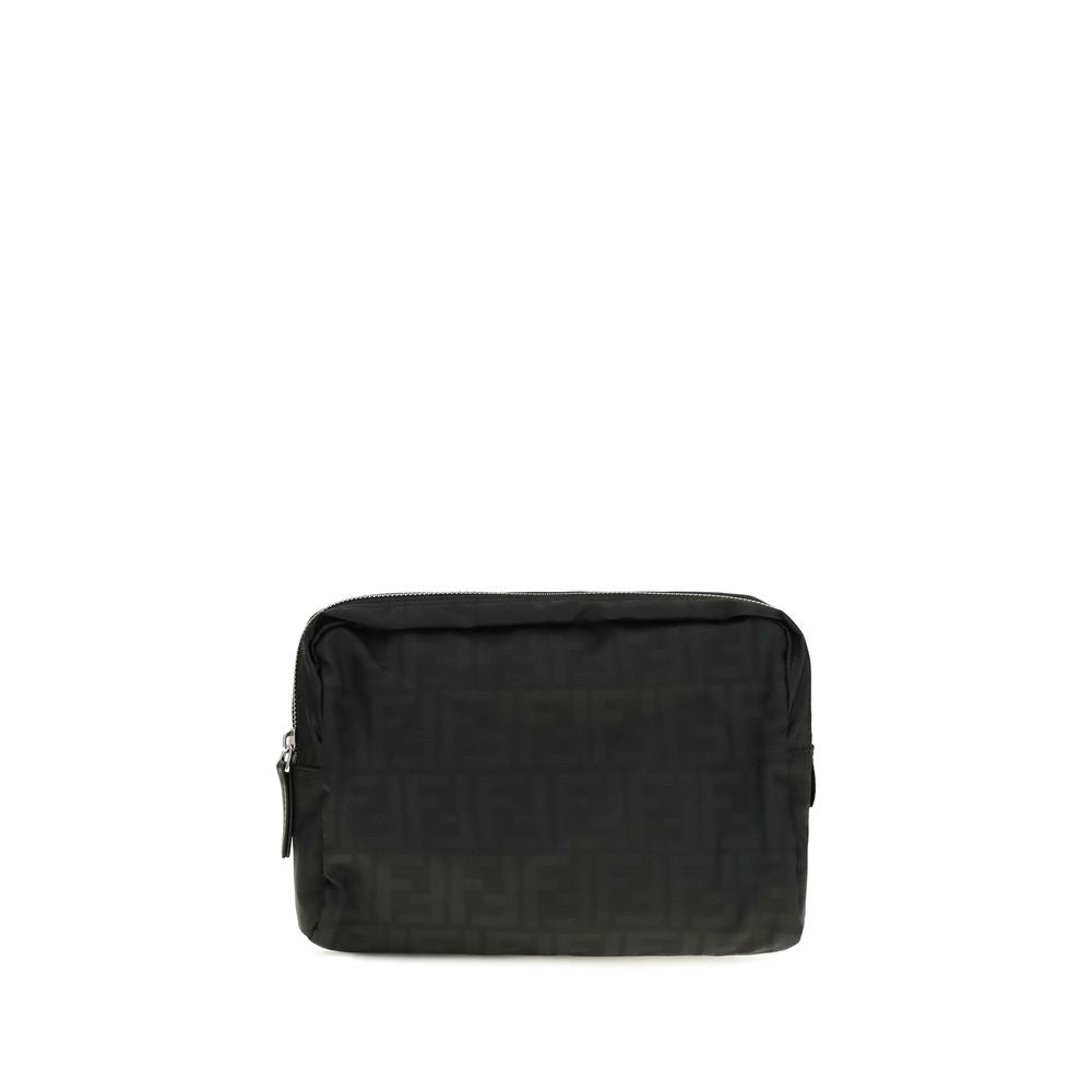 Indulge in the exquisite Fendi Superlight FF Zucca Beauty Case, a blend of iconic design and practical elegance, crafted from luxurious technical fabric for the discerning individual.