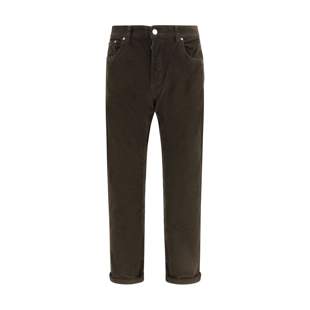 Elevate your wardrobe with PT Torino's Brown Cotton Casual Pants, a refined blend of classic style and modern sophistication, crafted for the discerning individual.