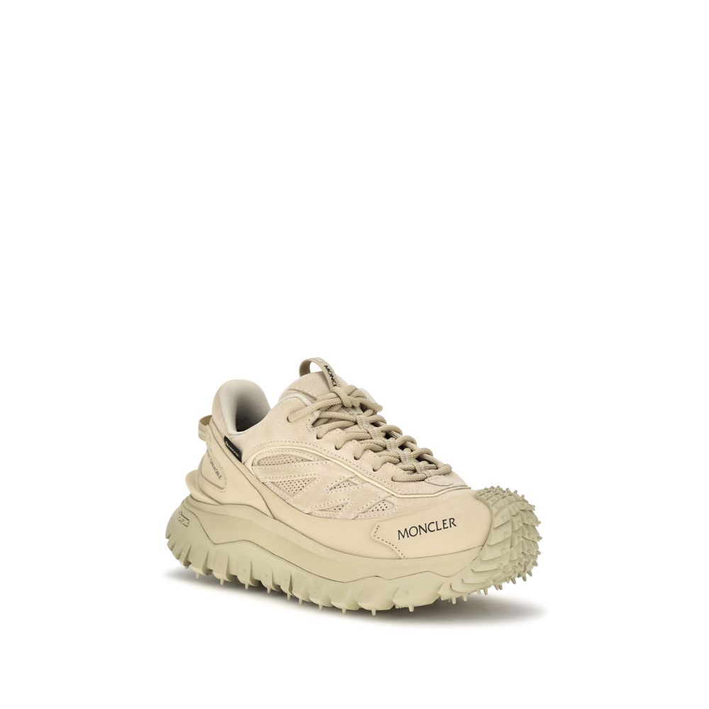 Indulge in the exquisite Moncler Beige Calf Leather Bos Taurus Athletic Sneakers, where luxurious craftsmanship meets unparalleled comfort, perfect for the discerning individual.