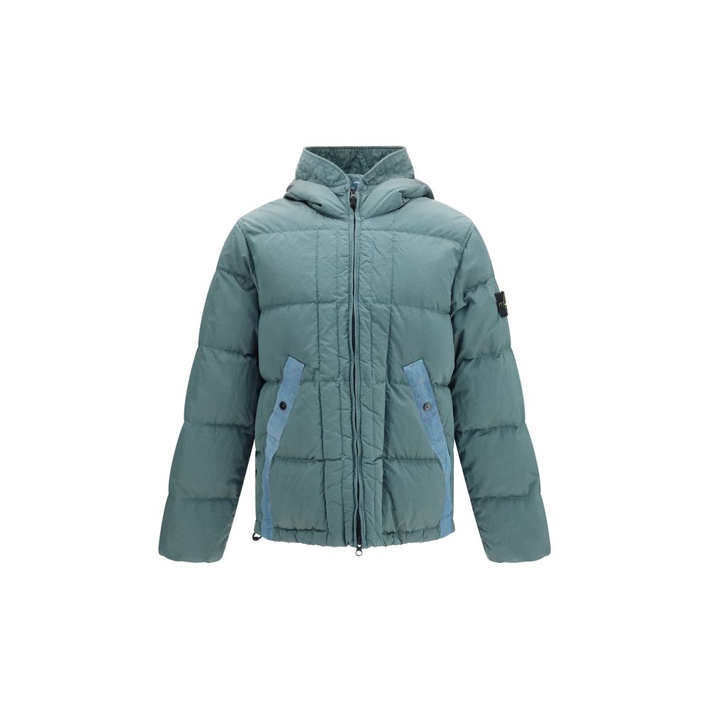 Discover the Stone Island Bicolor Polyamide Full-Length Jacket, a fusion of technical design and luxurious comfort, perfect for those who command elegance and style.