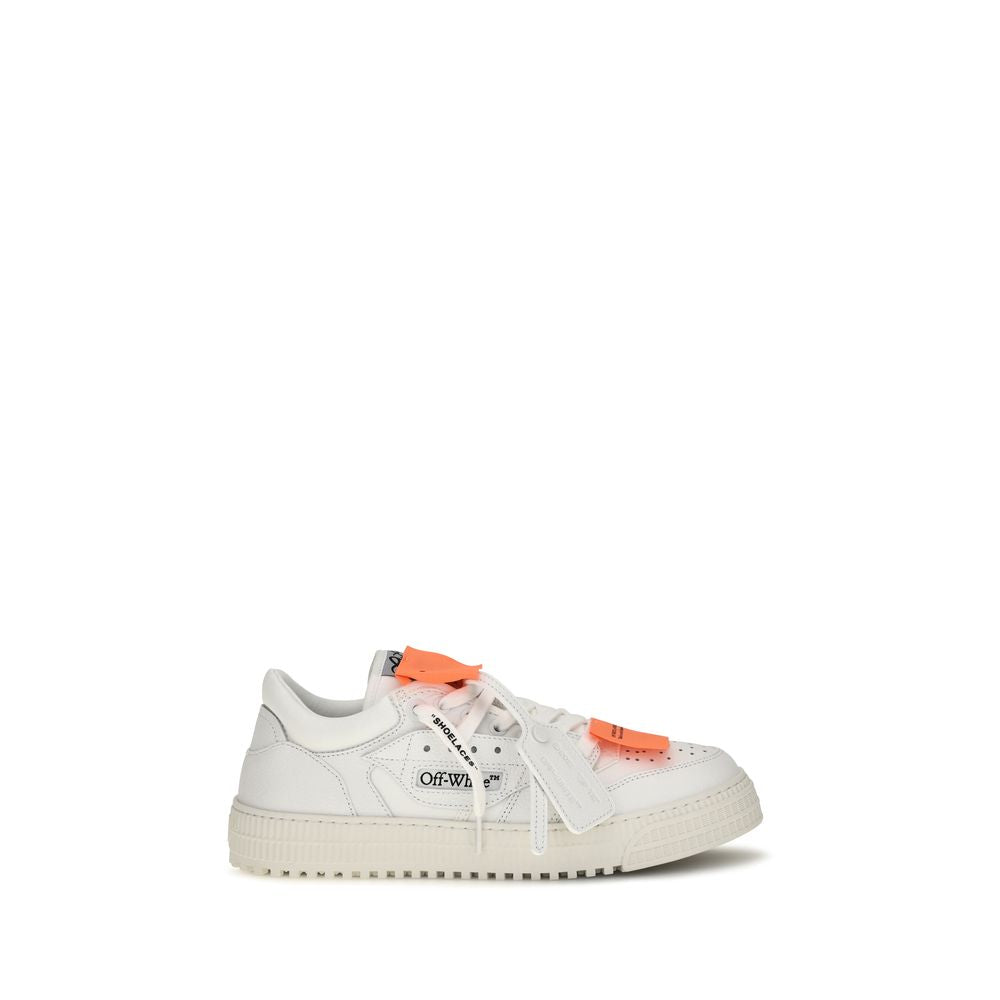 Experience the allure of Off-White's White Calf Leather Bos Taurus Low Top Sneakers, where contemporary design meets exquisite craftsmanship, embodying luxury and style.