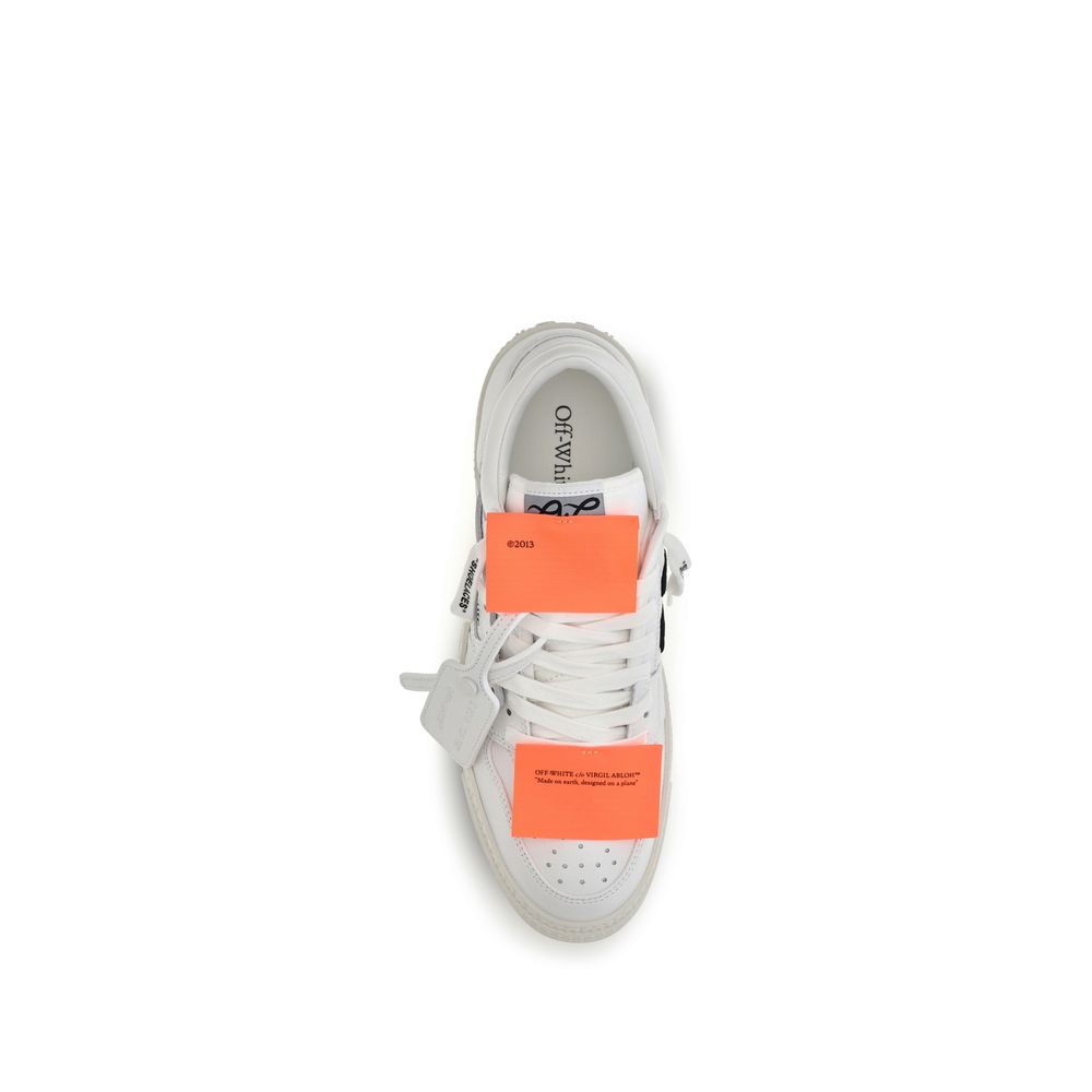 Experience the essence of luxury with Off-White's White Calf Leather Bos Taurus Low Top Sneakers, where contemporary design meets exquisite craftsmanship for the discerning individual.