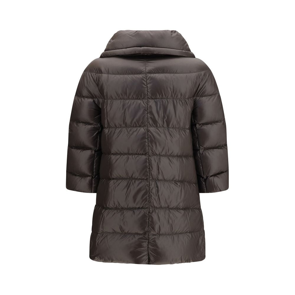 Experience unparalleled elegance with the Herno Gray Polyester Full-Length Jacket, a sophisticated blend of style and comfort, perfect for the discerning individual.
