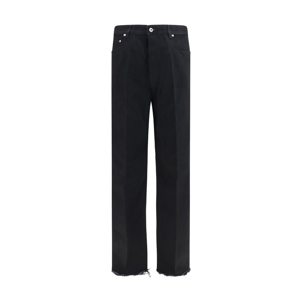 Elevate your wardrobe with Rick Owens Black Cotton Flared Jeans, a bold expression of contemporary luxury, crafted from premium cotton for an exquisite fit.