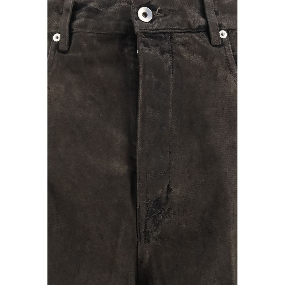 Discover the Rick Owens Bicolor Cotton Flared Jeans, a bold fusion of contemporary design and luxurious craftsmanship, perfect for those who embody elegance and sophistication.
