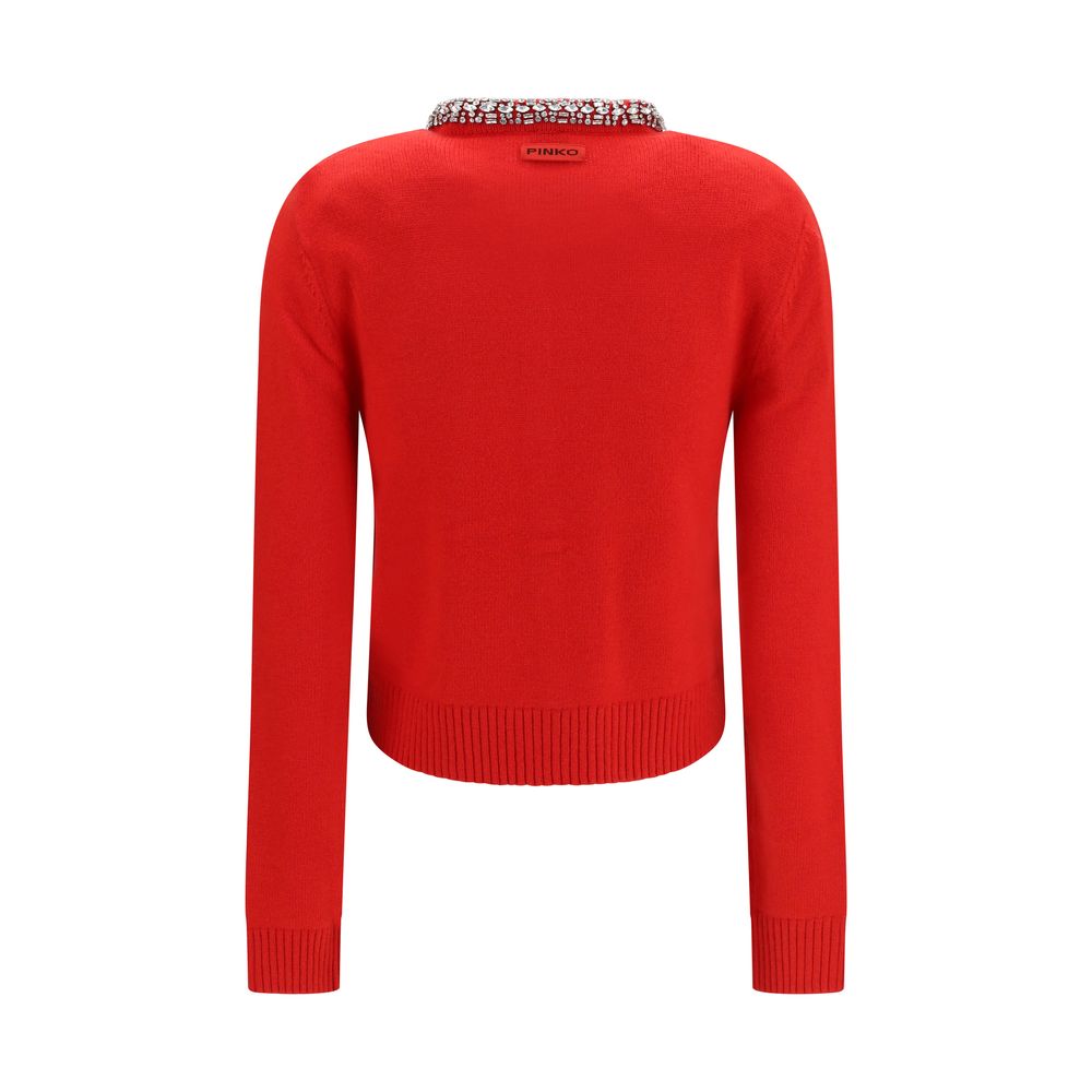 Indulge in the exquisite PINKO Multicolor Wool Oves Aries Cardigan, where luxurious wool blend meets elegant design, embodying sophistication and timeless allure.