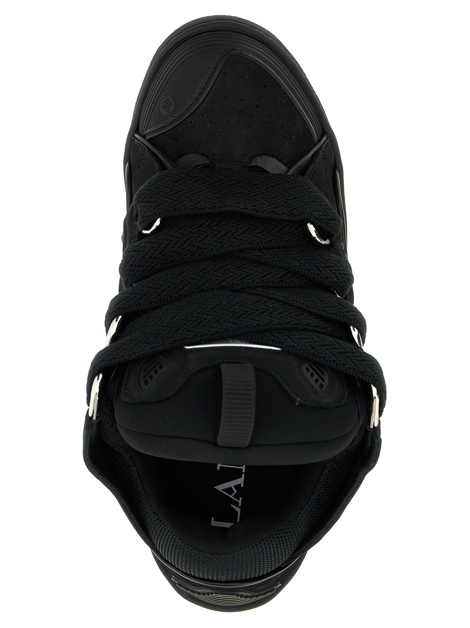 Lanvin Black Calfskin Sneakers - Elevate Your Luxe Footwear Game