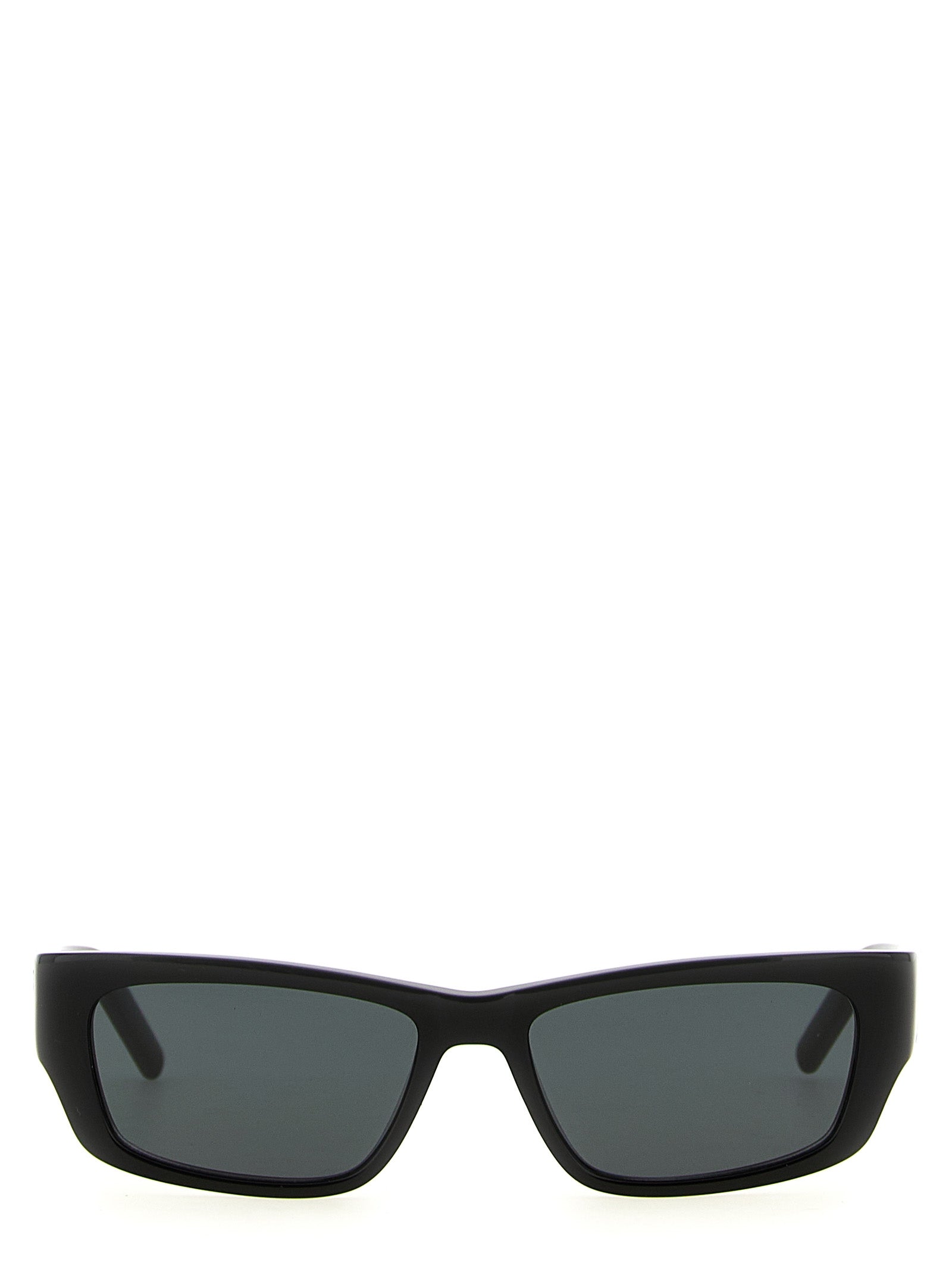 Indulge in the allure of Saint Laurent's SL M182 Jazz sunglasses, crafted from exquisite black acetate, embodying timeless sophistication and luxurious style for discerning individuals.