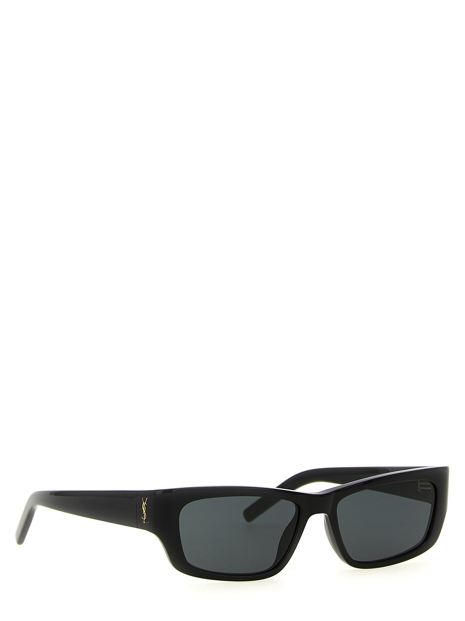 Discover the allure of SAINT LAURENT Black Acetate Sunglasses, where exquisite craftsmanship meets bold sophistication, perfect for those who embody luxury and elegance.