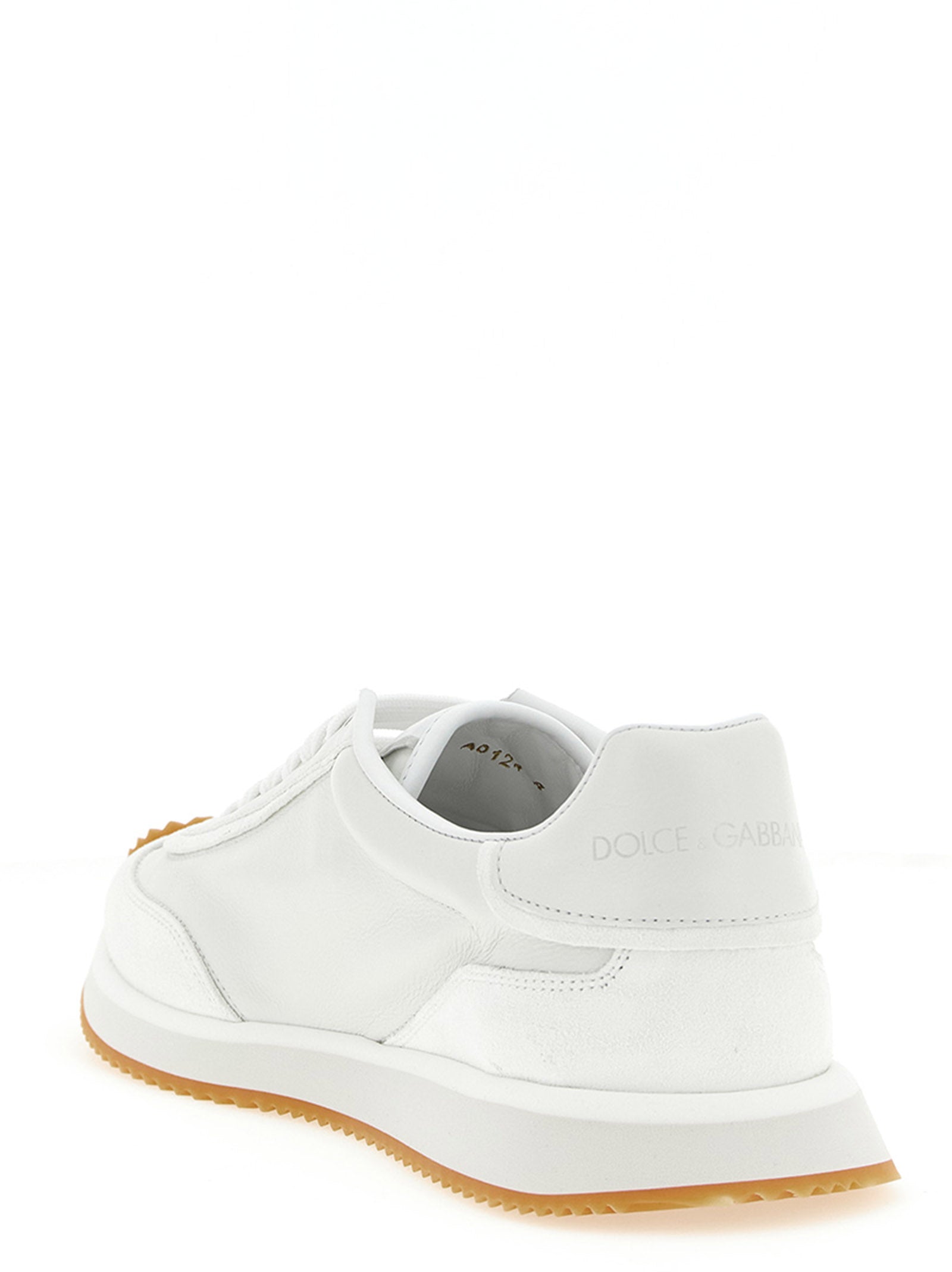 Dolce & Gabbana White Calfskin Low Top Sneakers - Luxury Footwear
