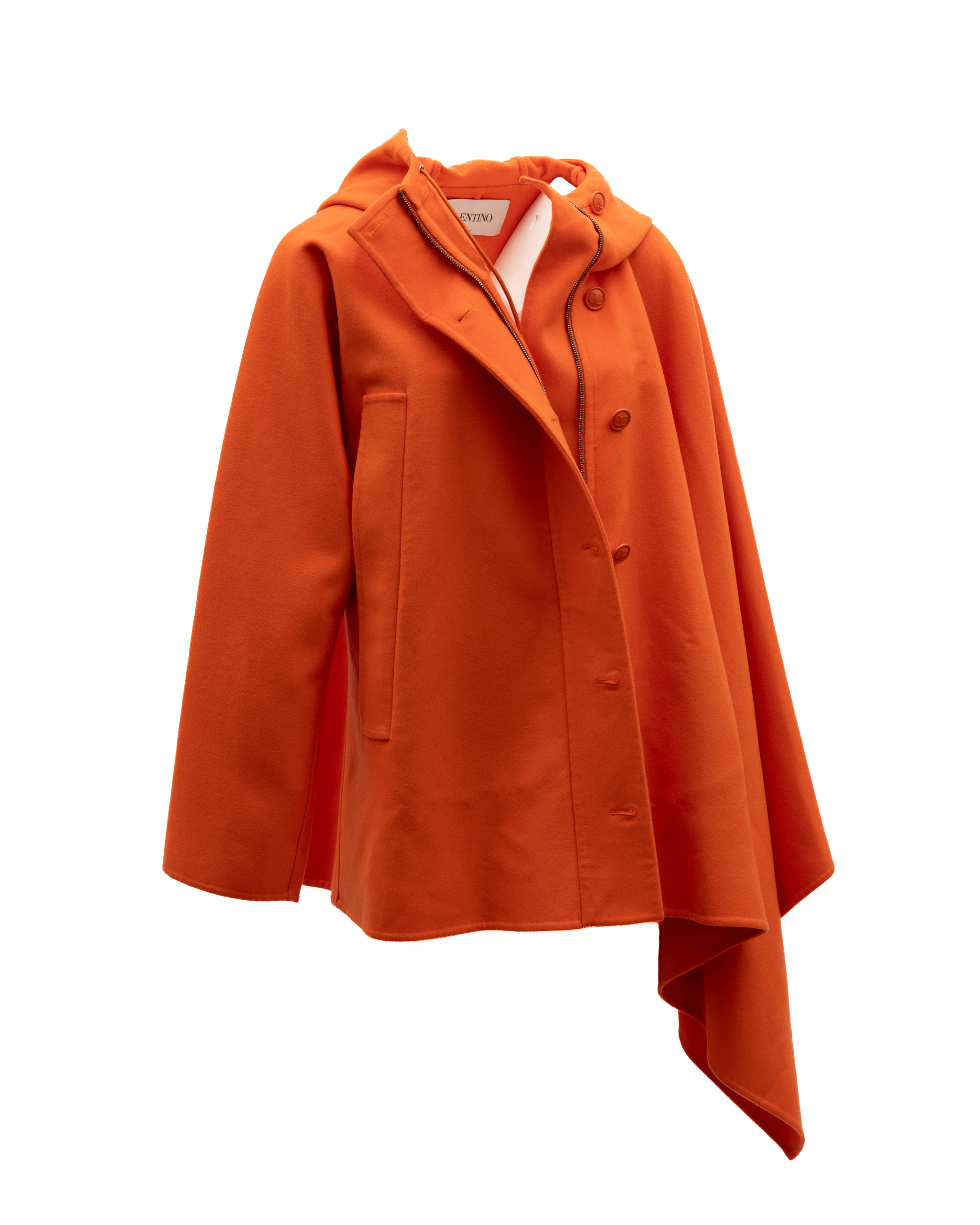 Elevate your wardrobe with the Valentino Garavani Women Jacket, a stunning orange piece that embodies exquisite craftsmanship and timeless elegance, perfect for the discerning individual.