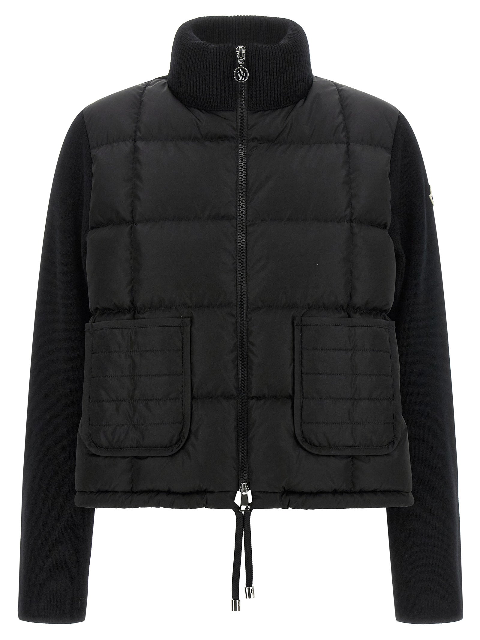 Discover the Moncler Black Virgin Wool Cardigan, a masterpiece of luxurious craftsmanship that blends timeless elegance with modern innovation for the discerning individual.