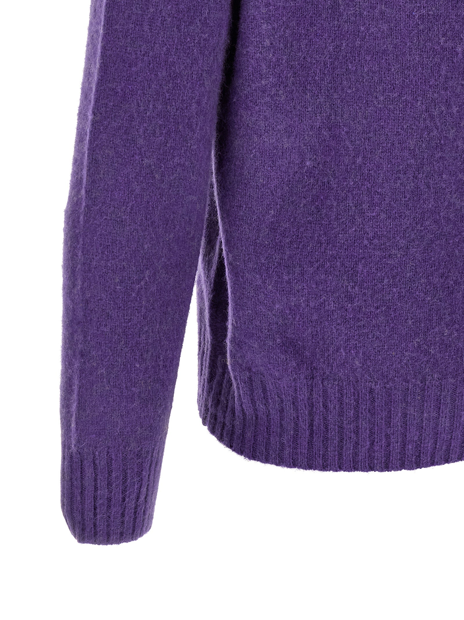 Indulge in the exquisite Polo Ralph Lauren Purple Wool Cardigan, a timeless blend of wool and cashmere, embodying sophistication and luxury for the discerning individual.