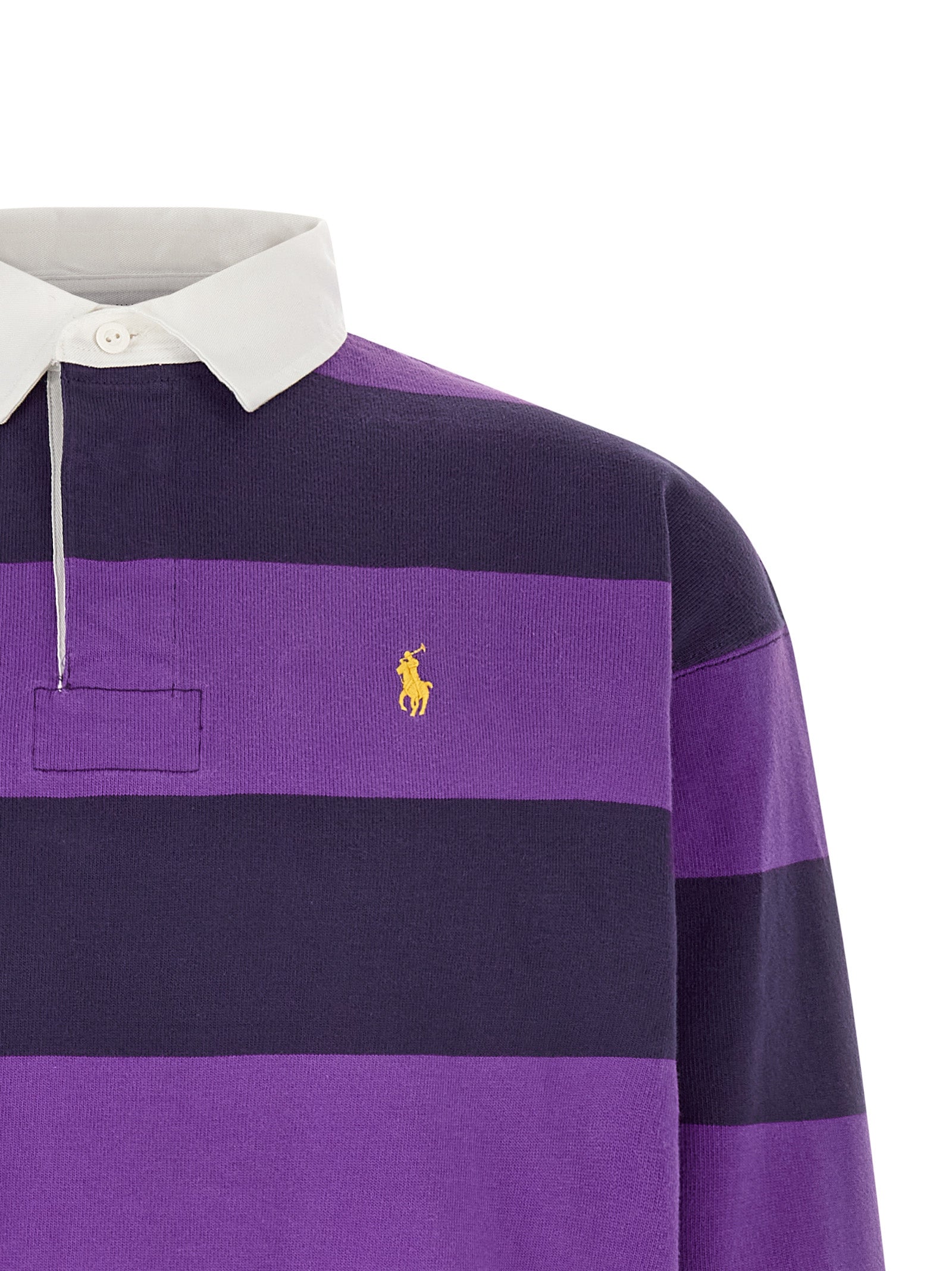 Experience the allure of the Polo Ralph Lauren Purple Cotton Polo Shirt, a masterclass in luxury and style, crafted for those who embody elegance and sophistication.