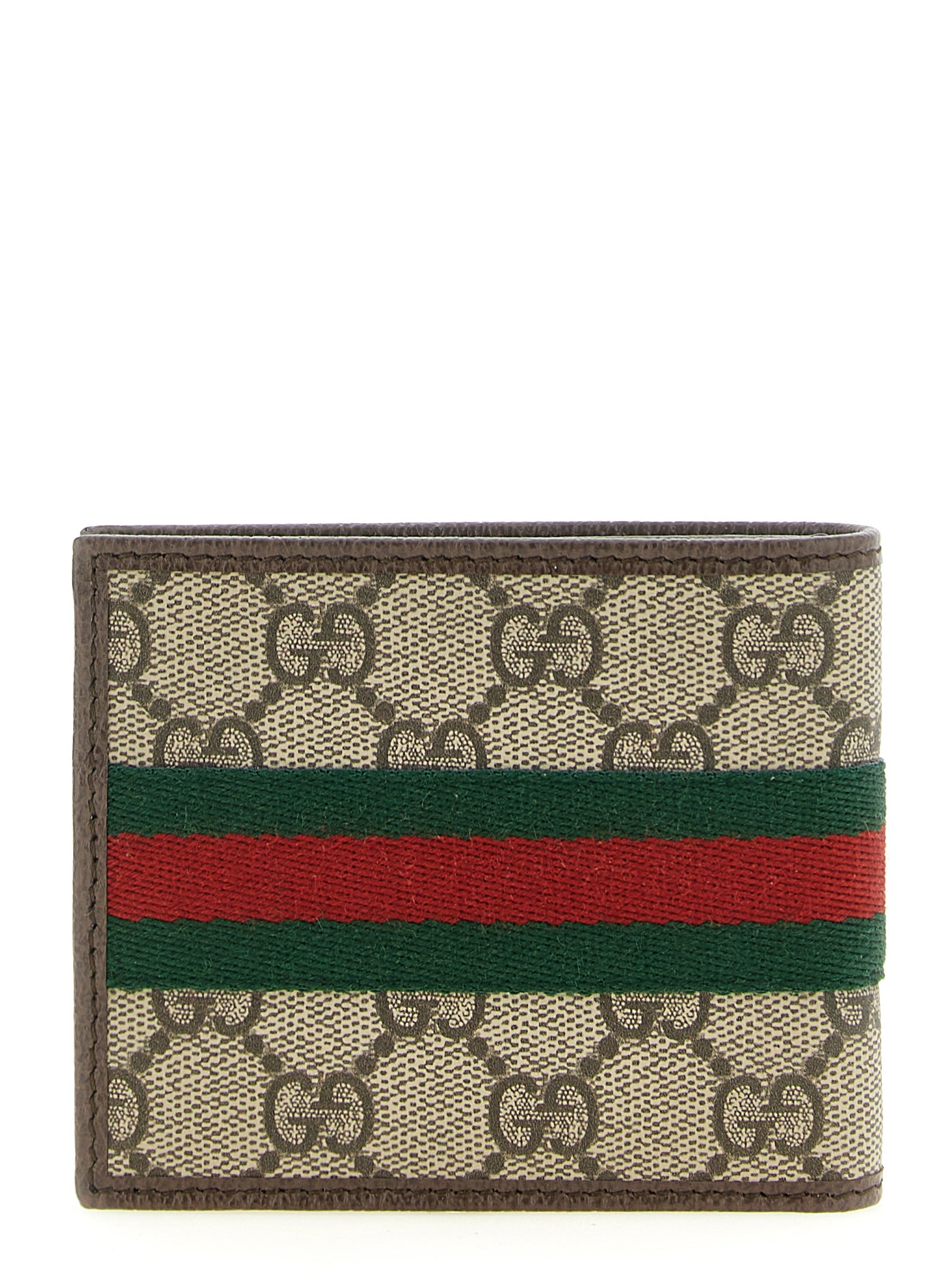 Discover the Gucci Ophidia bi-fold wallet, a masterpiece of Italian craftsmanship in luxurious beige GG monogram, merging elegance with functionality for the discerning individual.