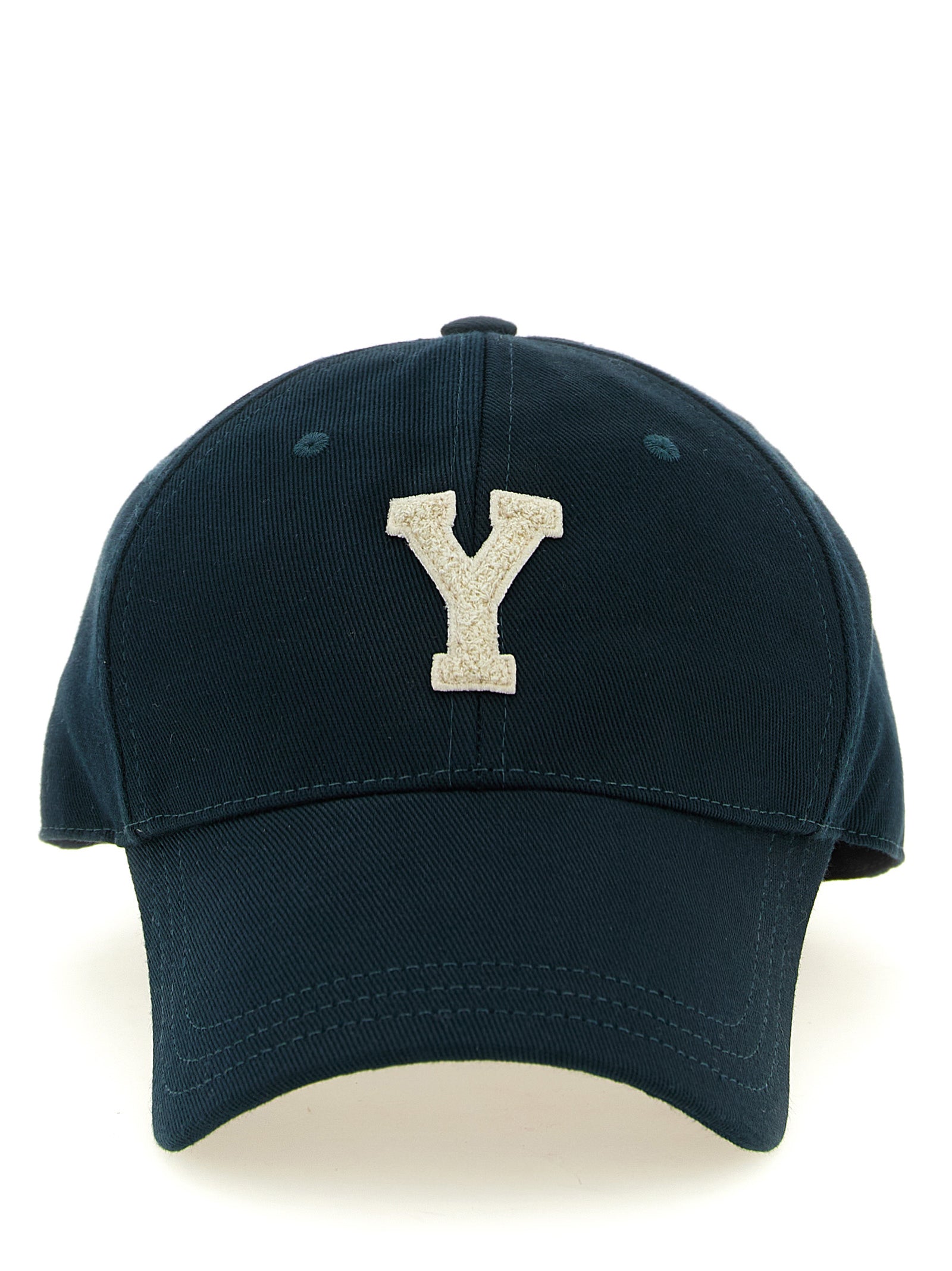 Elevate your style with the Saint Laurent Bicolor Cotton Cap, a masterpiece of craftsmanship in deep green cotton, designed for those who embrace luxury and sophistication.
