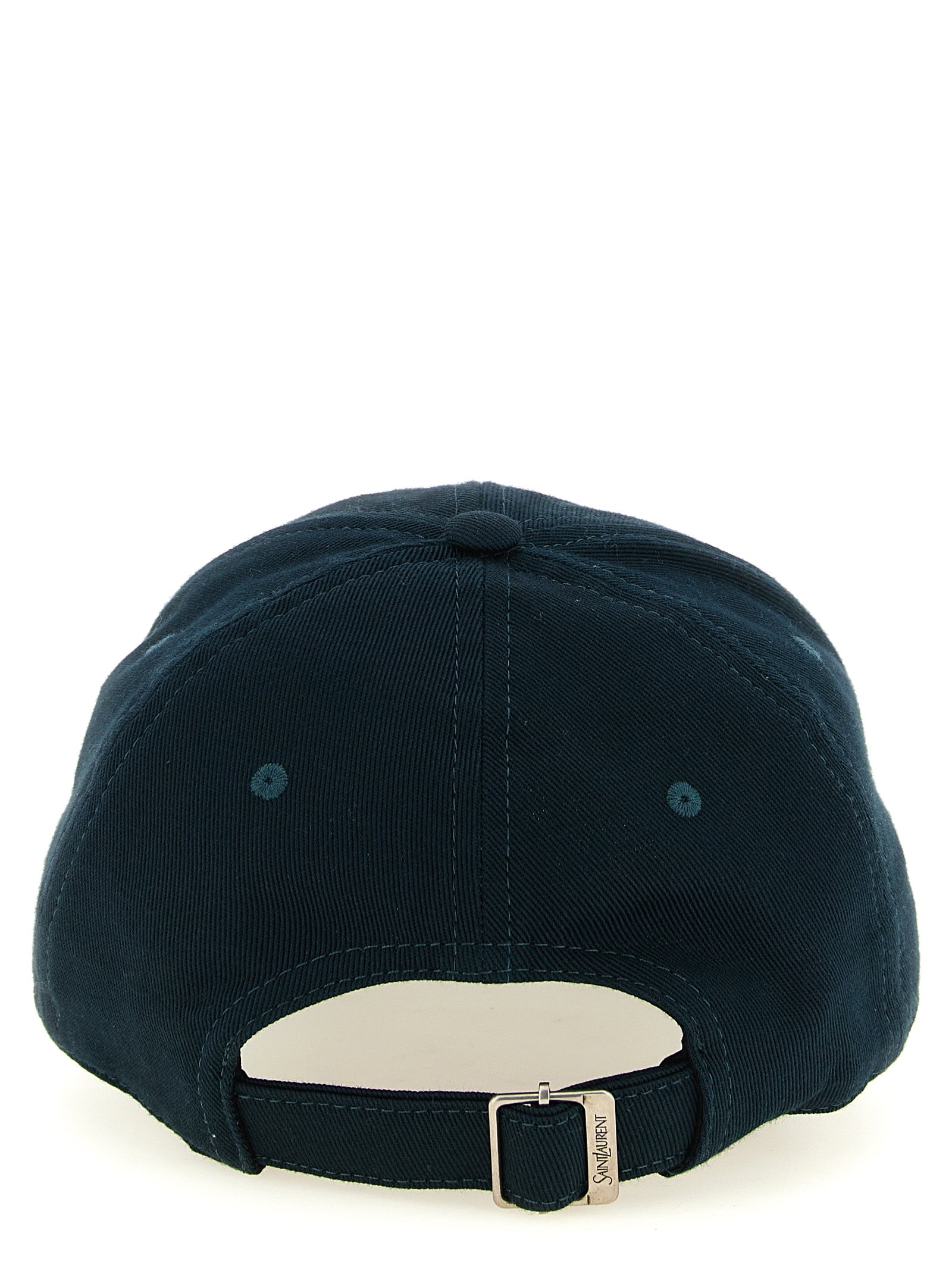 Elevate your style with the Saint Laurent Bicolor Cotton Cap, a masterpiece of Italian craftsmanship, blending sophistication and casual elegance for the discerning individual.