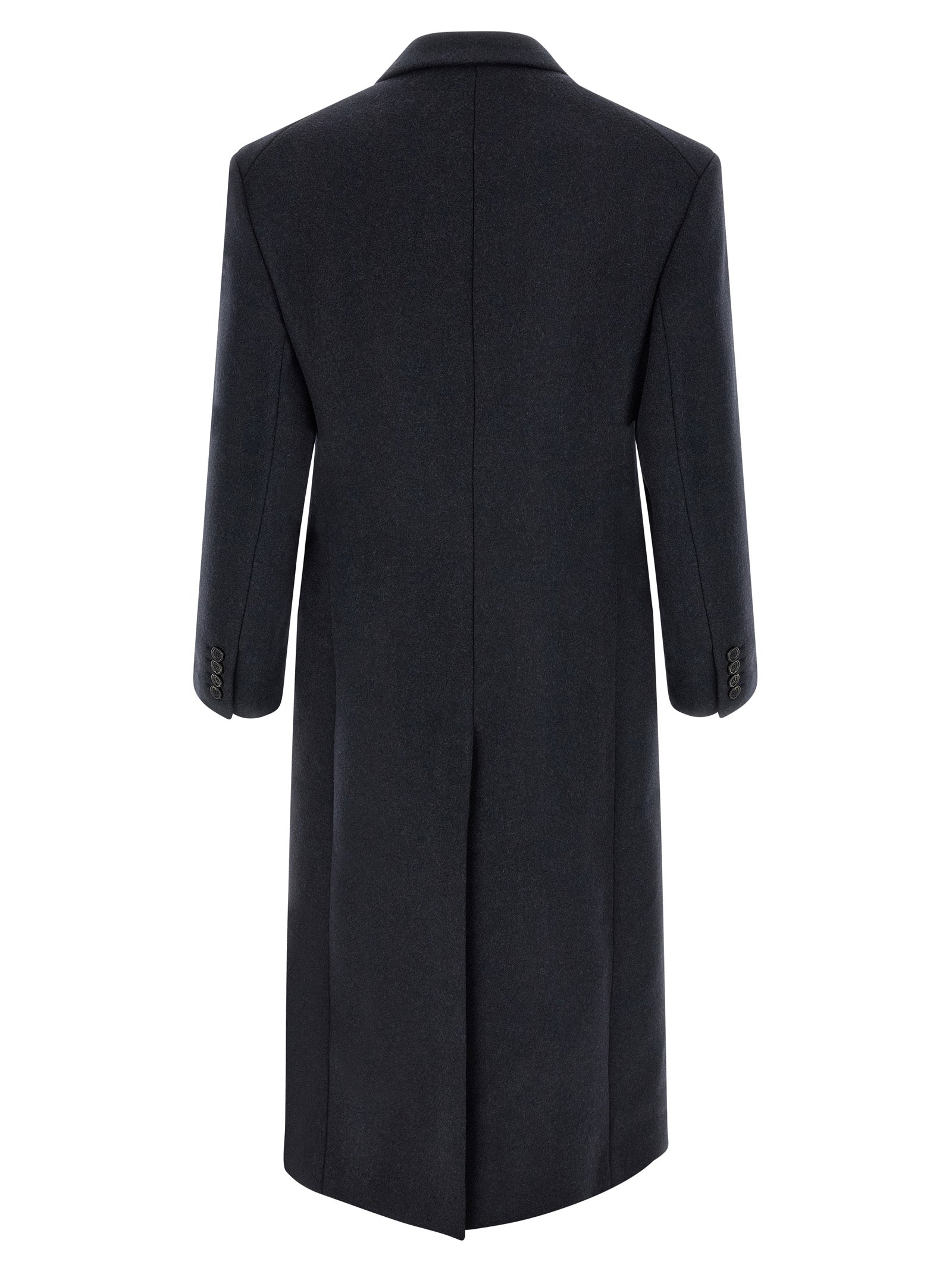 Discover the exquisite Saint Laurent Blue Wool Coat, a masterpiece of pure virgin wool that embodies timeless elegance and contemporary chic for the discerning individual.