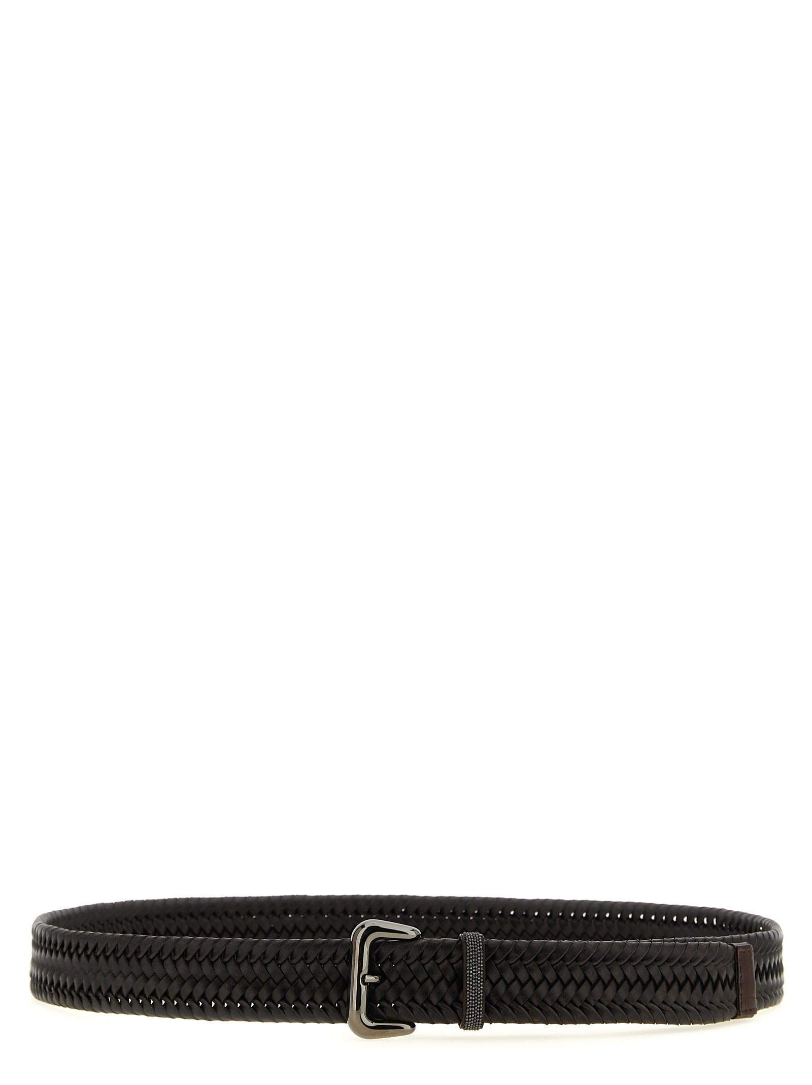 Elevate your style with the Brunello Cucinelli Brown Leather Regular Belt, a masterpiece of exquisite craftsmanship in luxurious dark brown leather, embodying timeless elegance.