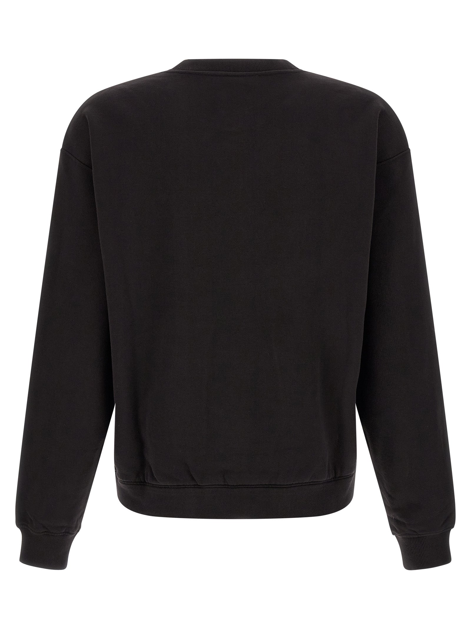 Indulge in the luxurious allure of the Dolce & Gabbana Black Cotton Sweatshirt, a masterclass in refined craftsmanship that elevates your casual wardrobe with effortless elegance.