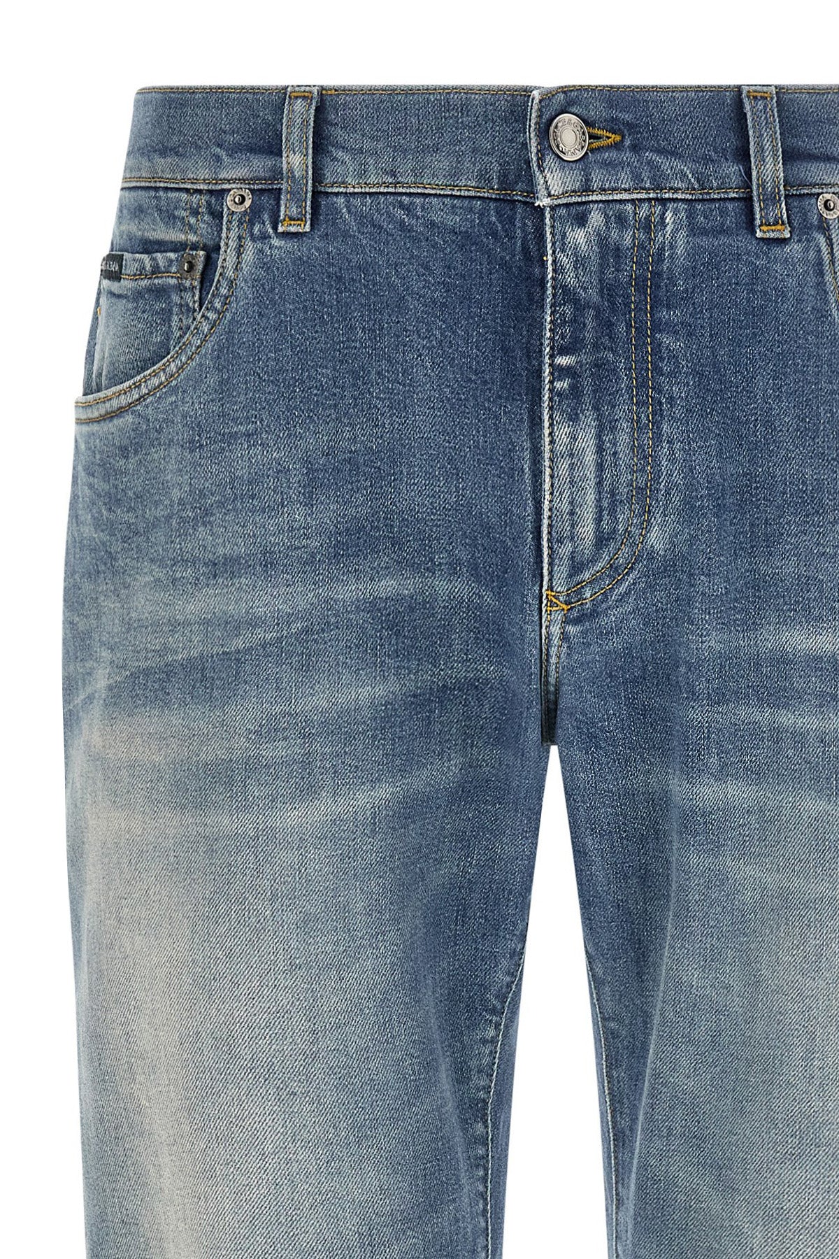 Indulge in the exquisite craftsmanship of Dolce & Gabbana Blue Cotton Straight-Leg Jeans, where premium denim meets timeless elegance for a sophisticated wardrobe upgrade.