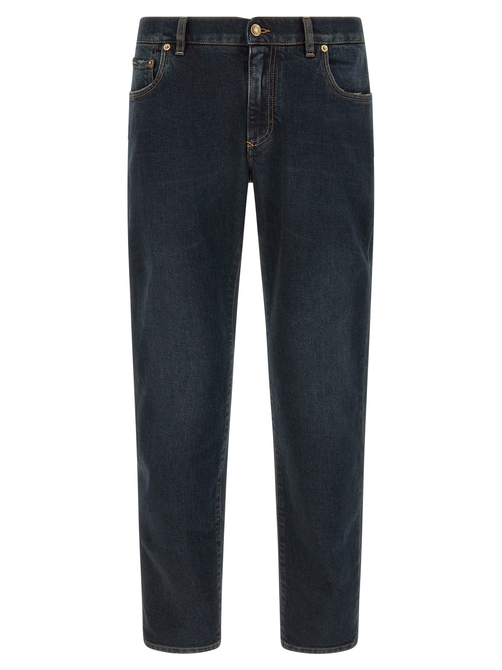 Indulge in the sophistication of Dolce & Gabbana Blue Cotton Skinny Jeans, where exquisite craftsmanship meets timeless elegance, perfect for the discerning wardrobe.