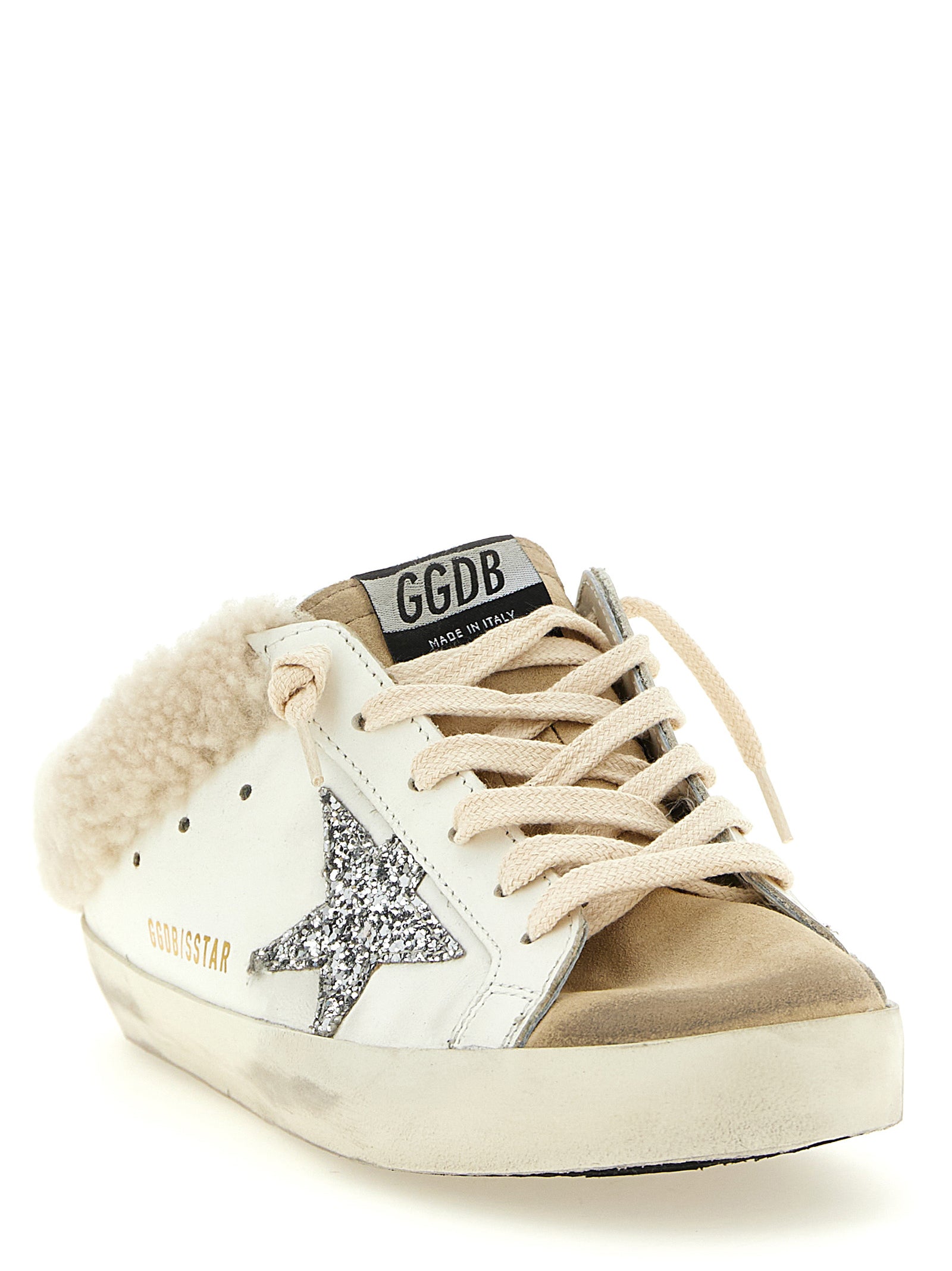 Indulge in the opulent allure of Golden Goose's White Leather Chunky Sneakers, where exquisite craftsmanship meets urban elegance, redefining luxury footwear for the discerning.