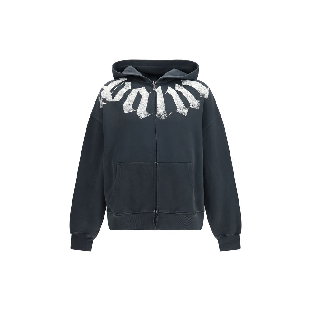 Indulge in the exquisite Palm Angels Black Cotton Sweatshirt, a luxurious blend of comfort and style, perfect for elevating everyday elegance.