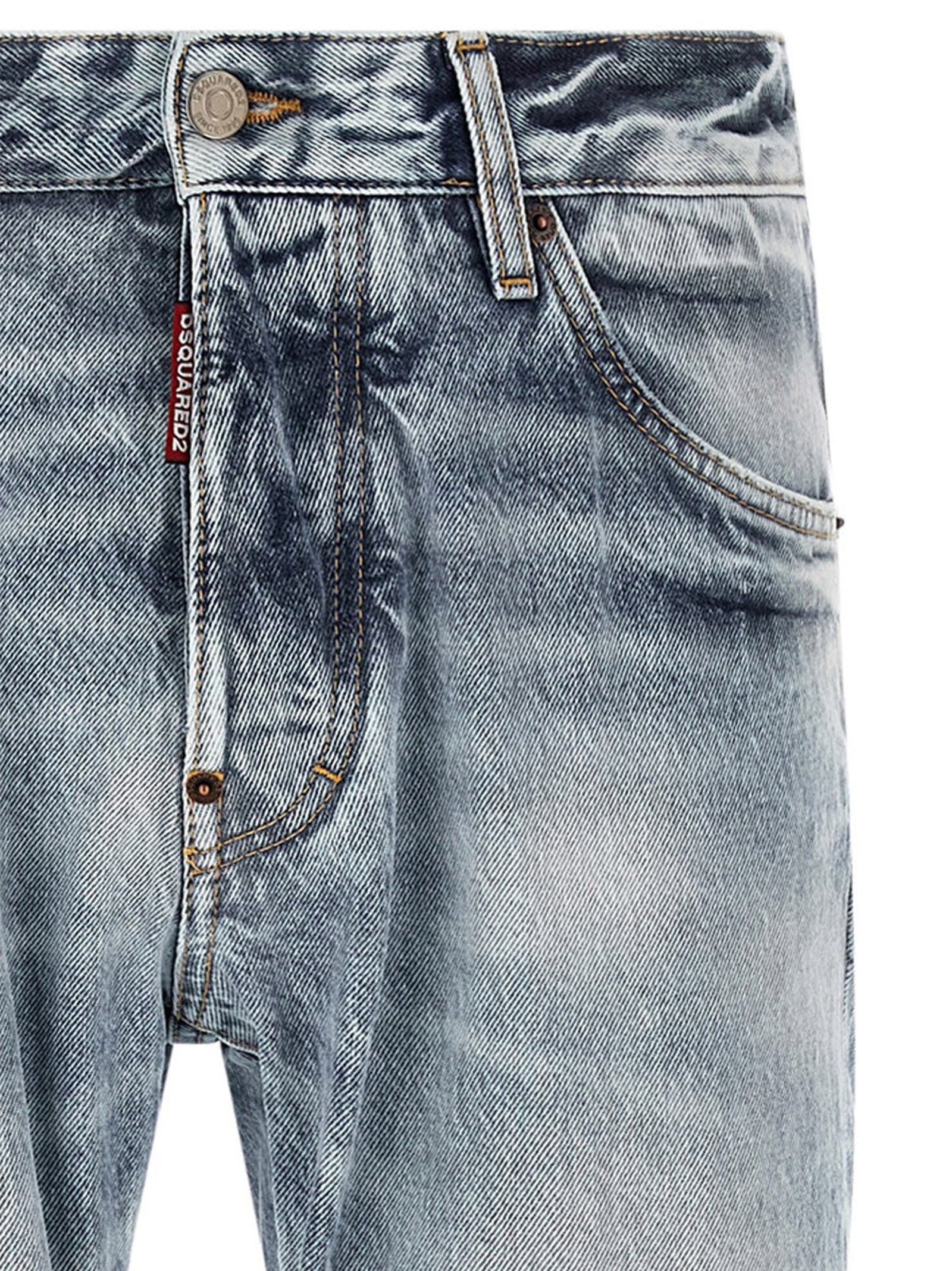 Dsquared² Teddy Stonewashed Jeans - Elevate Your Denim Elegance