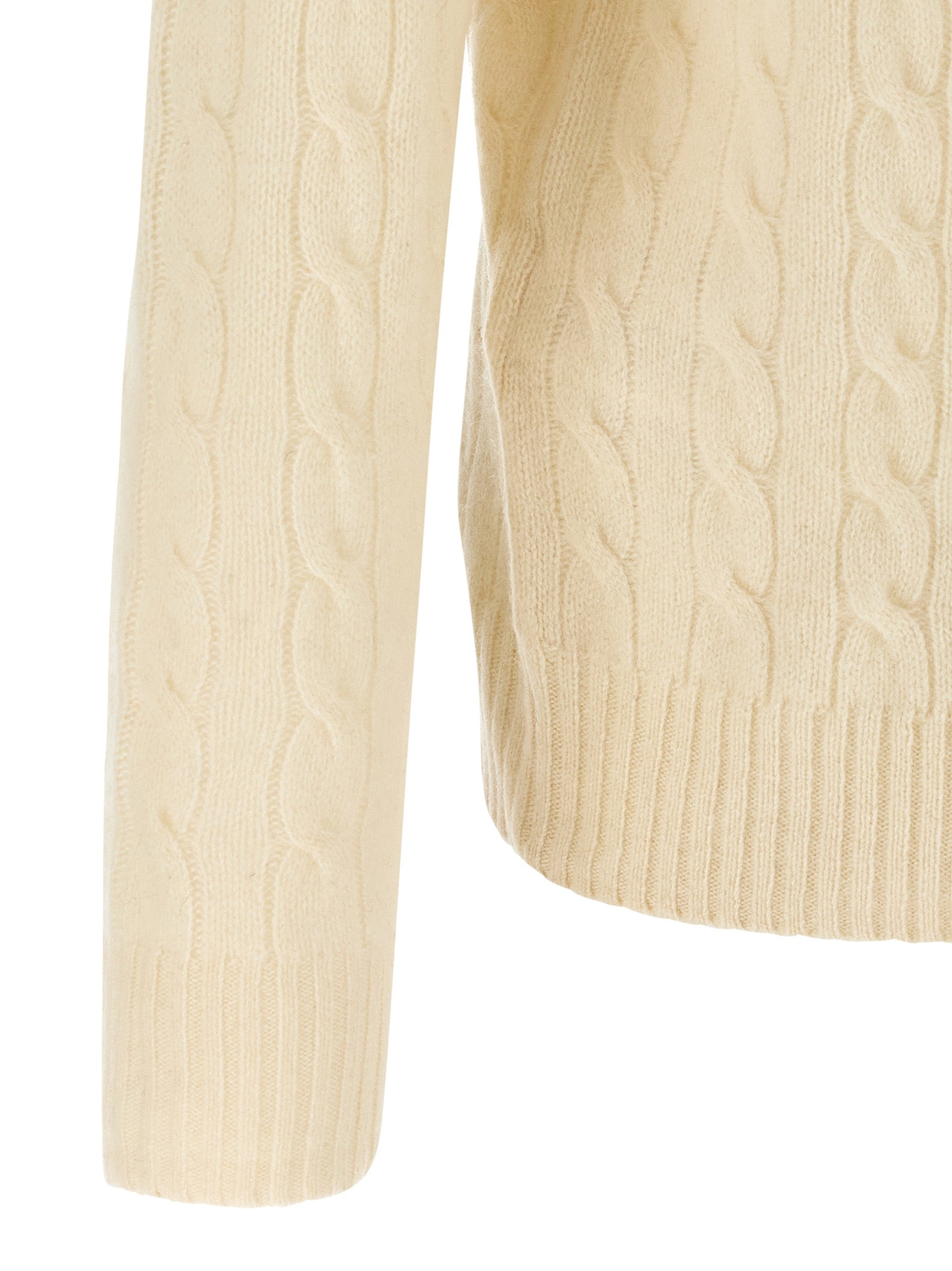 Polo Ralph Lauren White Wool Cardigan - Timeless Luxury Elegance