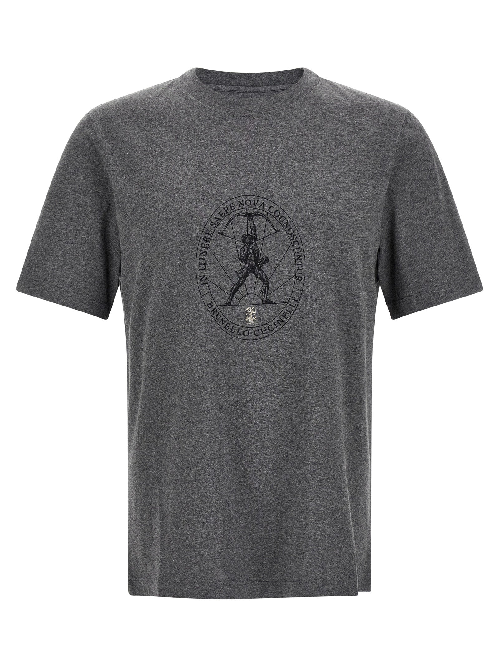 Brunello Cucinelli Gray Cotton T-Shirt - Elevate Your Wardrobe