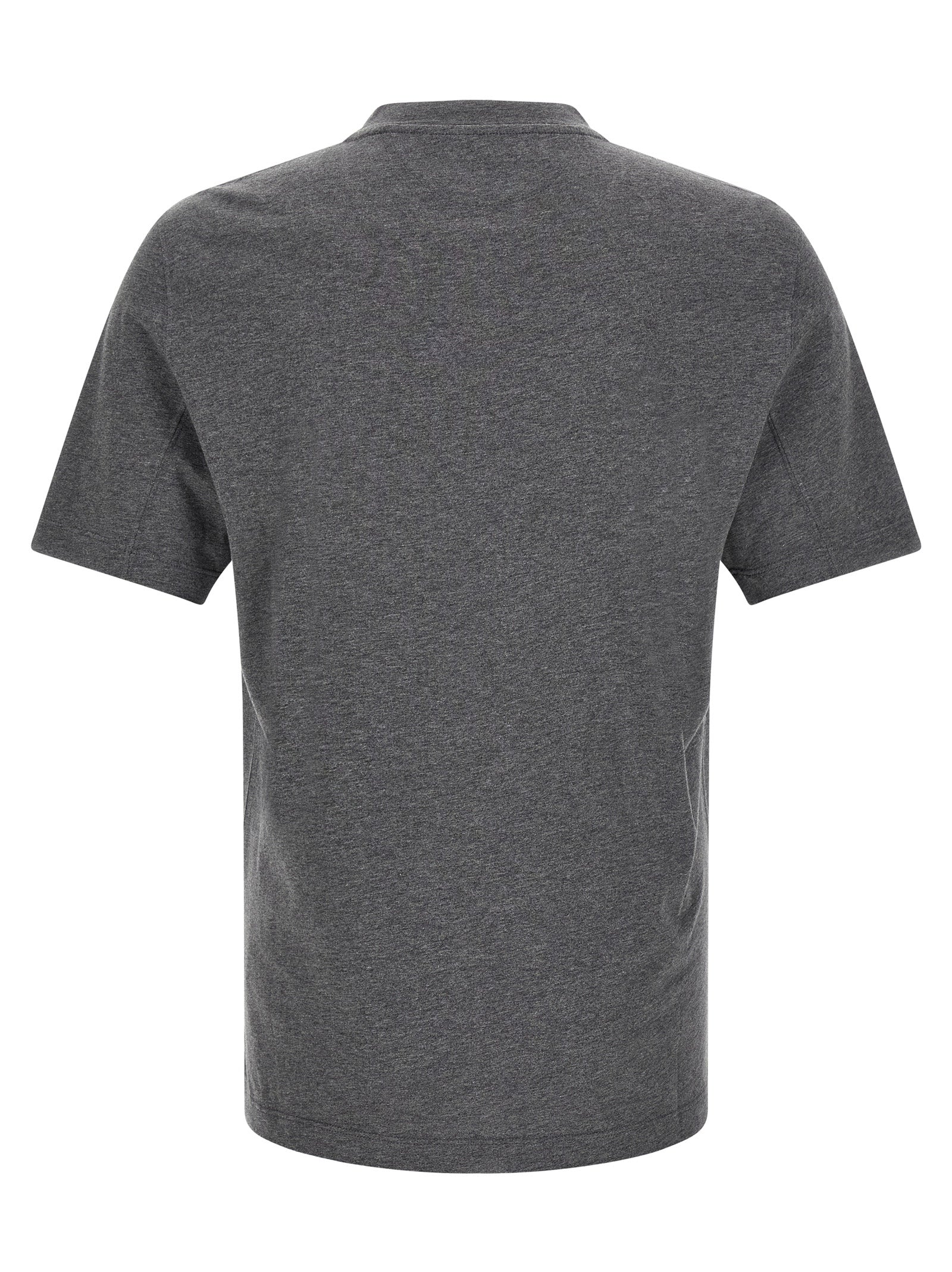 Brunello Cucinelli Gray Cotton T-Shirt - Timeless Luxury Essentials