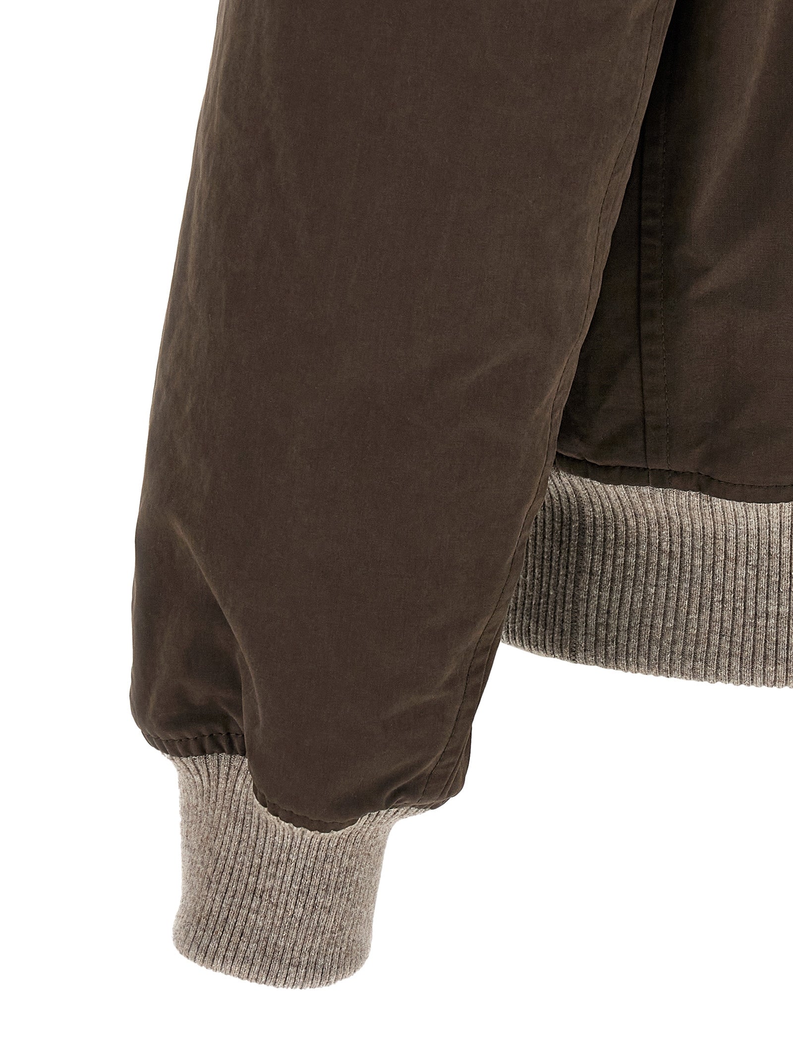 Brunello Cucinelli Brown Cotton Bomber Jacket - Timeless Luxury