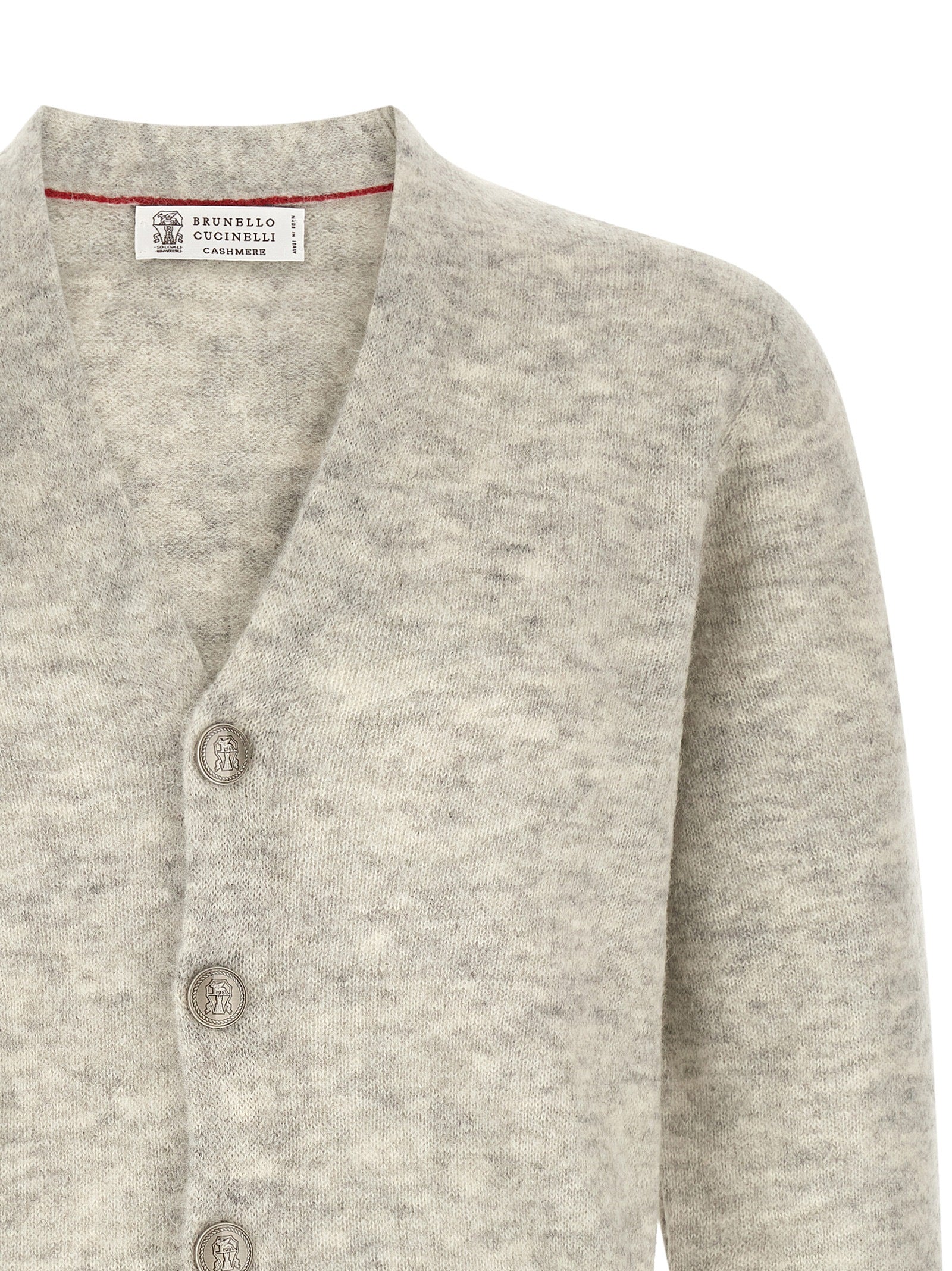 Brunello Cucinelli Gray Alpaca Cashmere Cardigan - Timeless Luxury