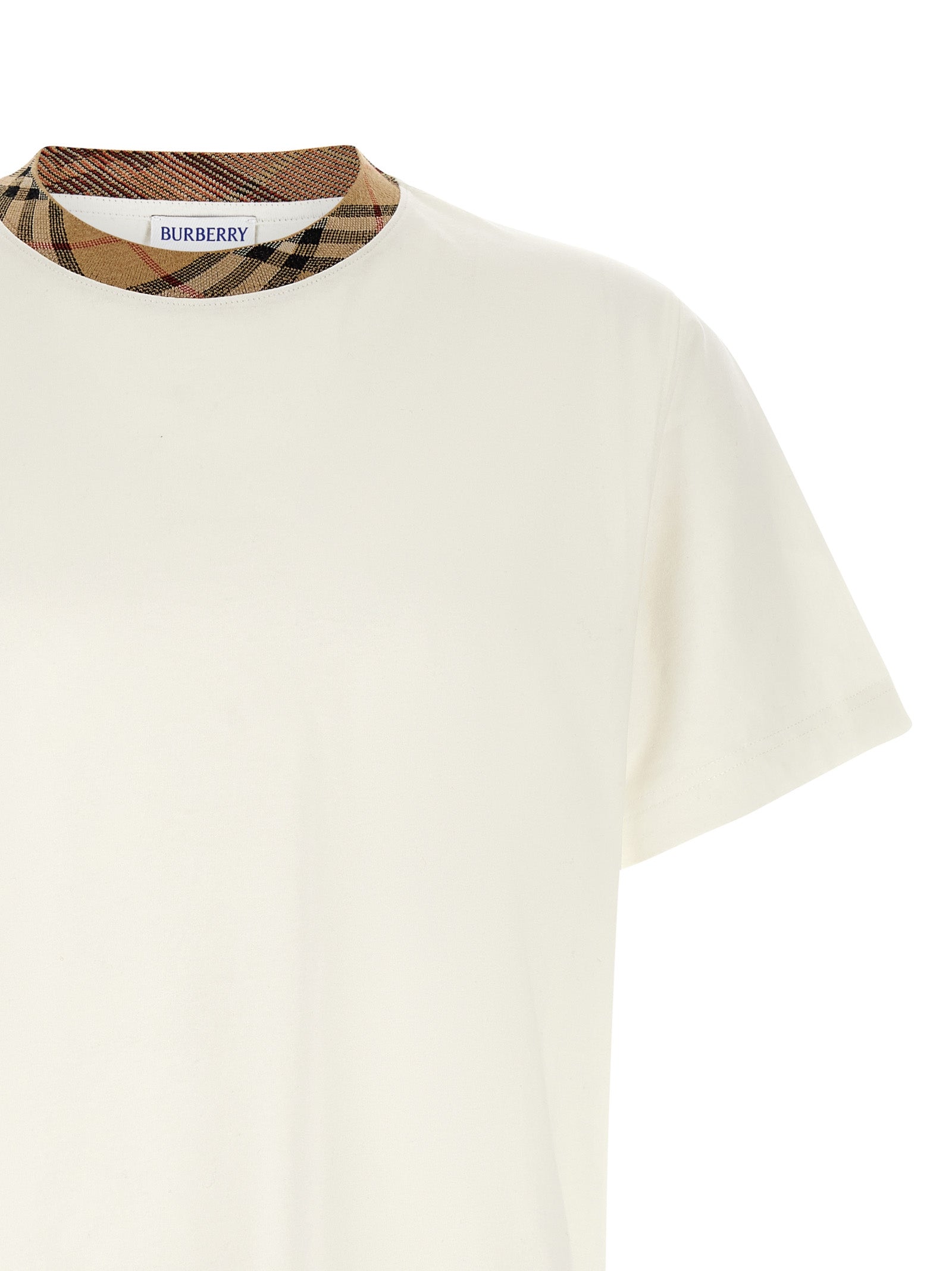 Burberry Beige Cotton T-Shirt - Timeless Luxury for All